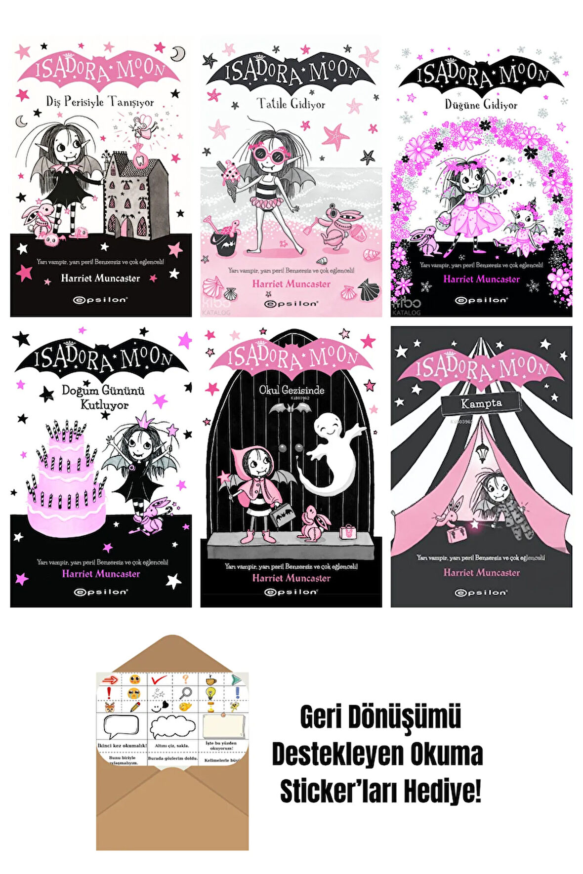Harriet Muncaster 6 Kitap Seti + Okuma Sticker'ları