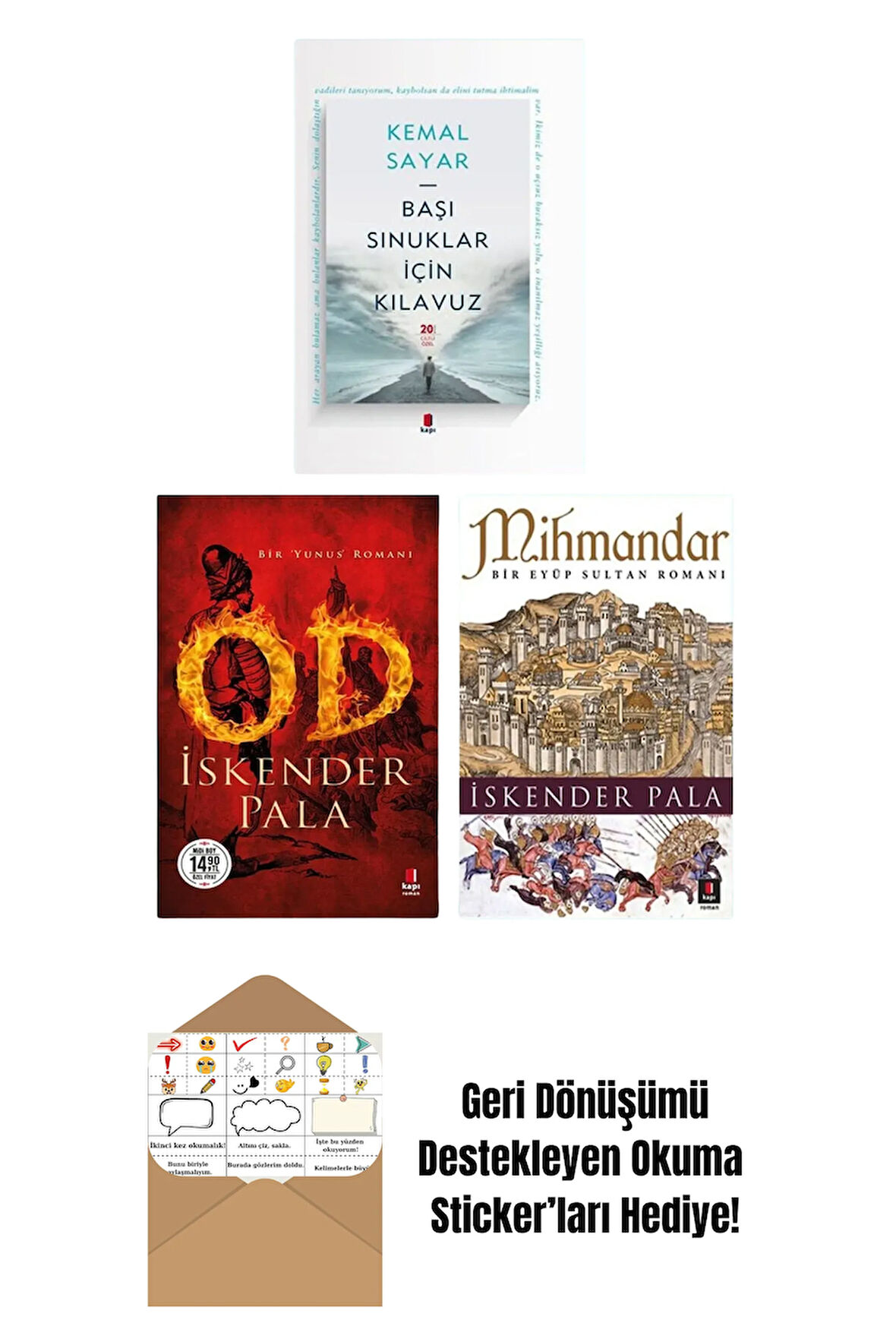 Başı Sınuklar Için Kılavuz - Od - Mihmandar 3 Kitap Set + Okuma Sticker'ları
