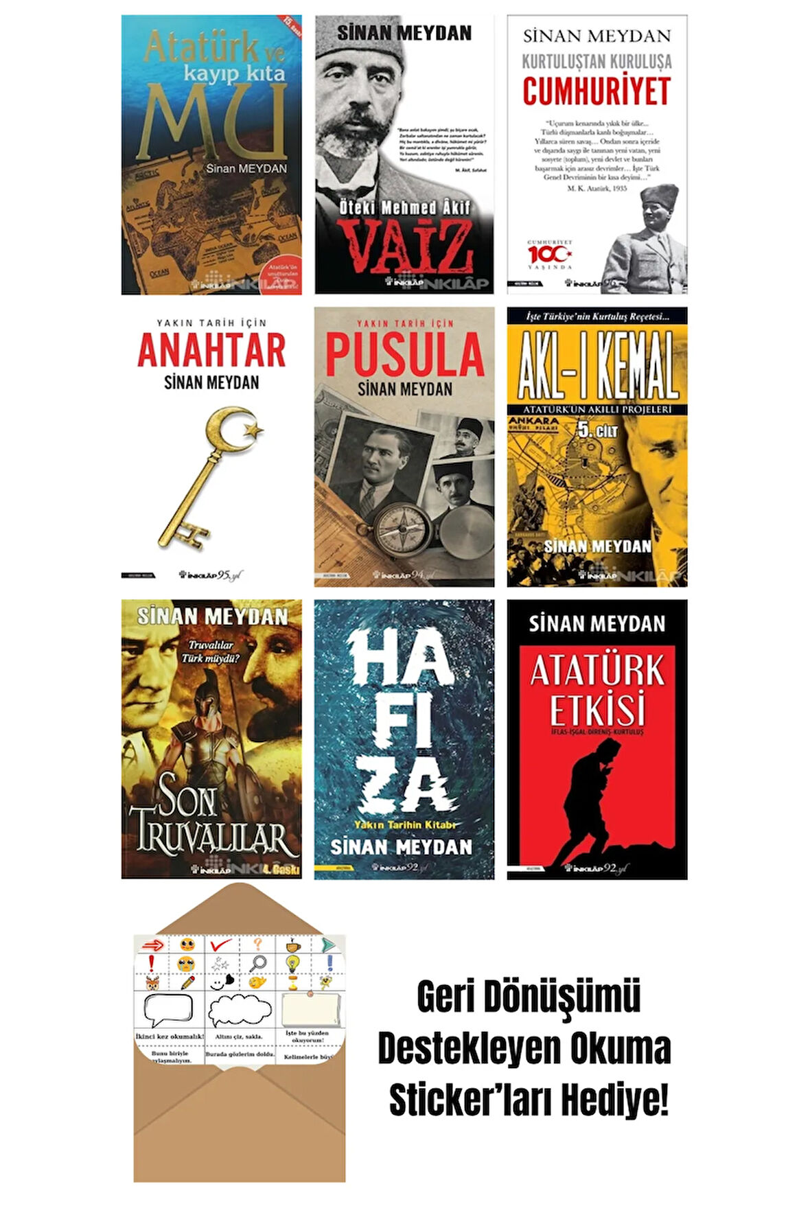 Sinan Meydan 9 Kitap Seti + Okuma Sticker'ları