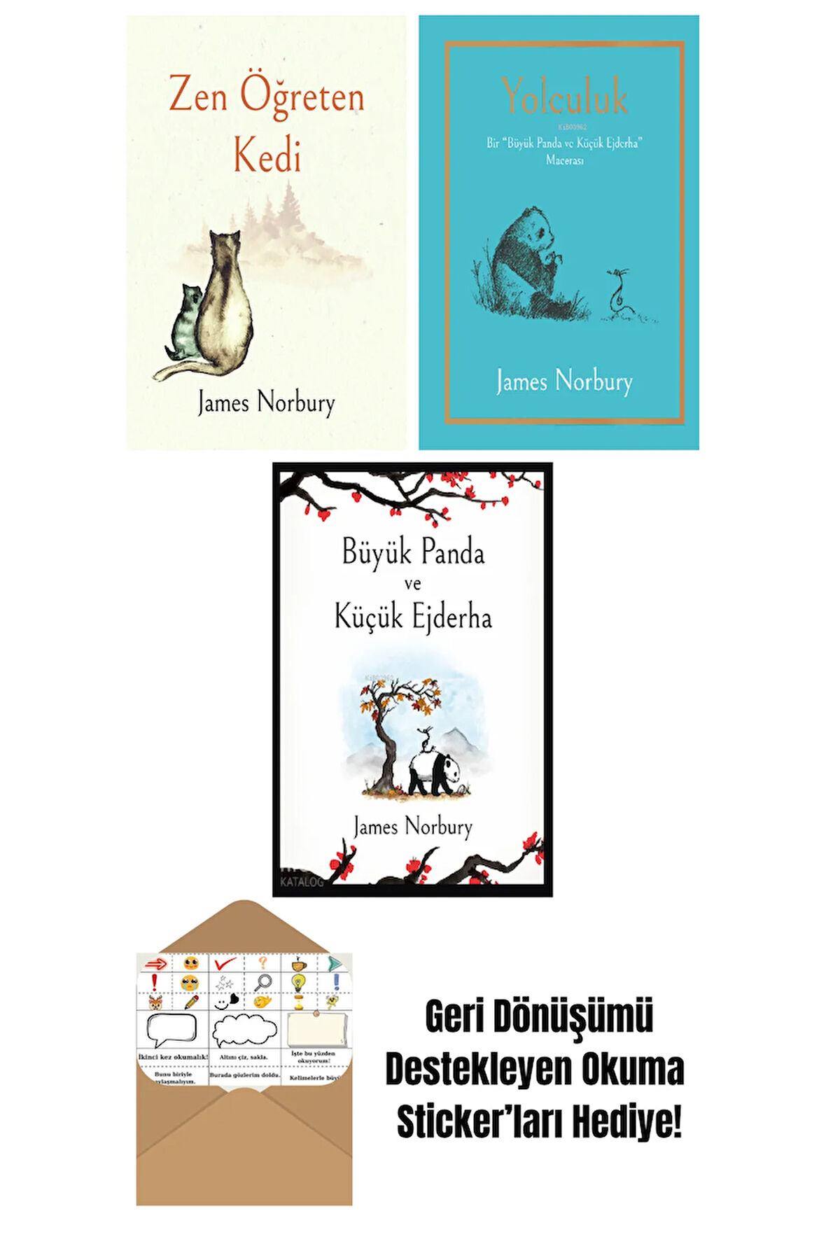 James Norbury 3 Kitap Seti + Okuma Sticker'ları
