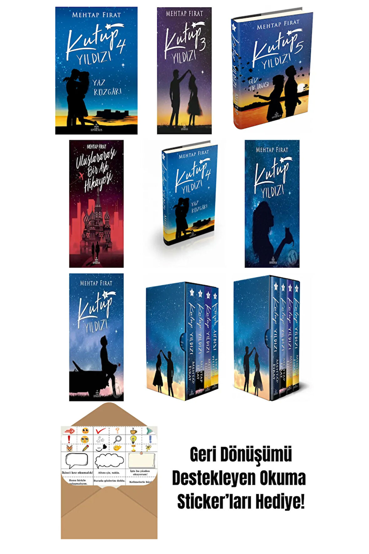 Mehtap Fırat 9 Kitap Seti + Okuma Sticker'ları