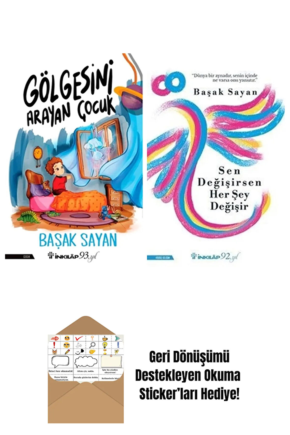 Başak Sayan 2 Kitap Seti + Okuma Sticker'ları