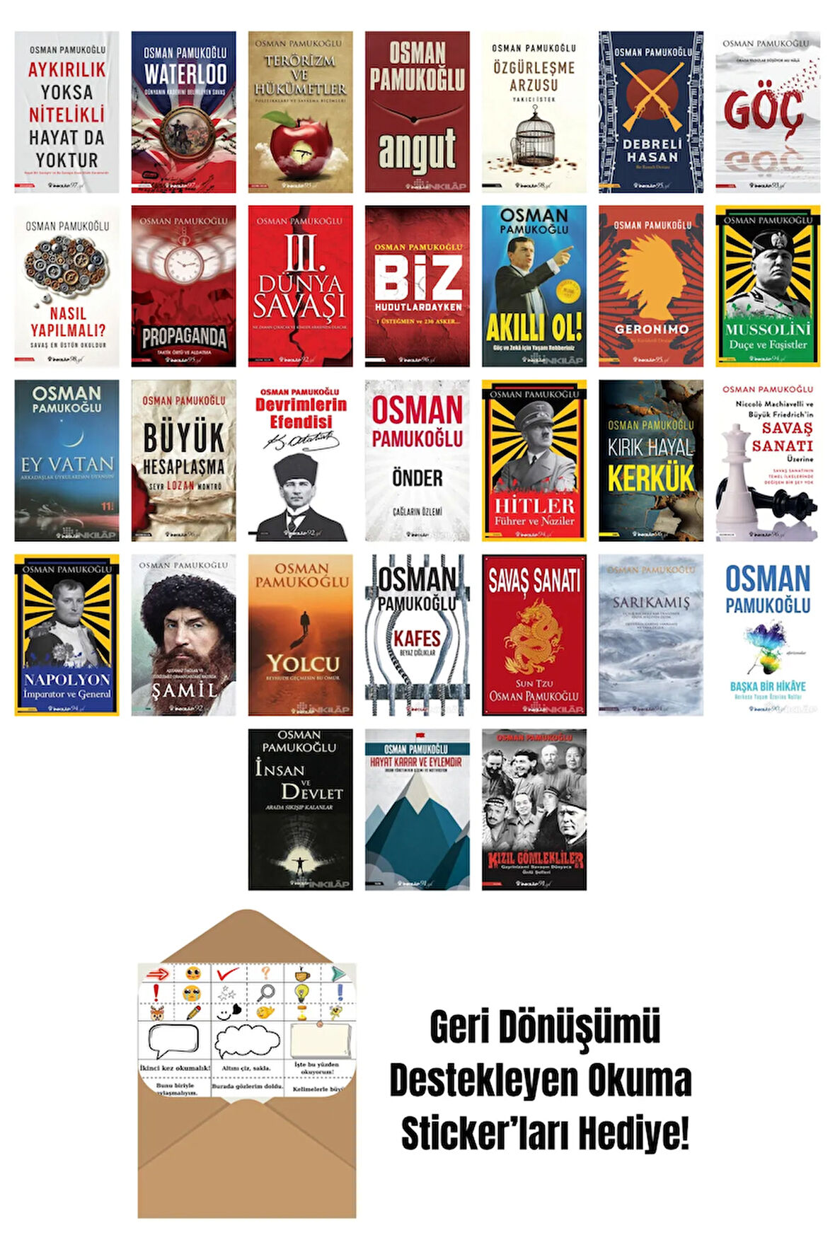 Osman Pamukoğlu 31 Kitap Seti + Okuma Sticker'ları
