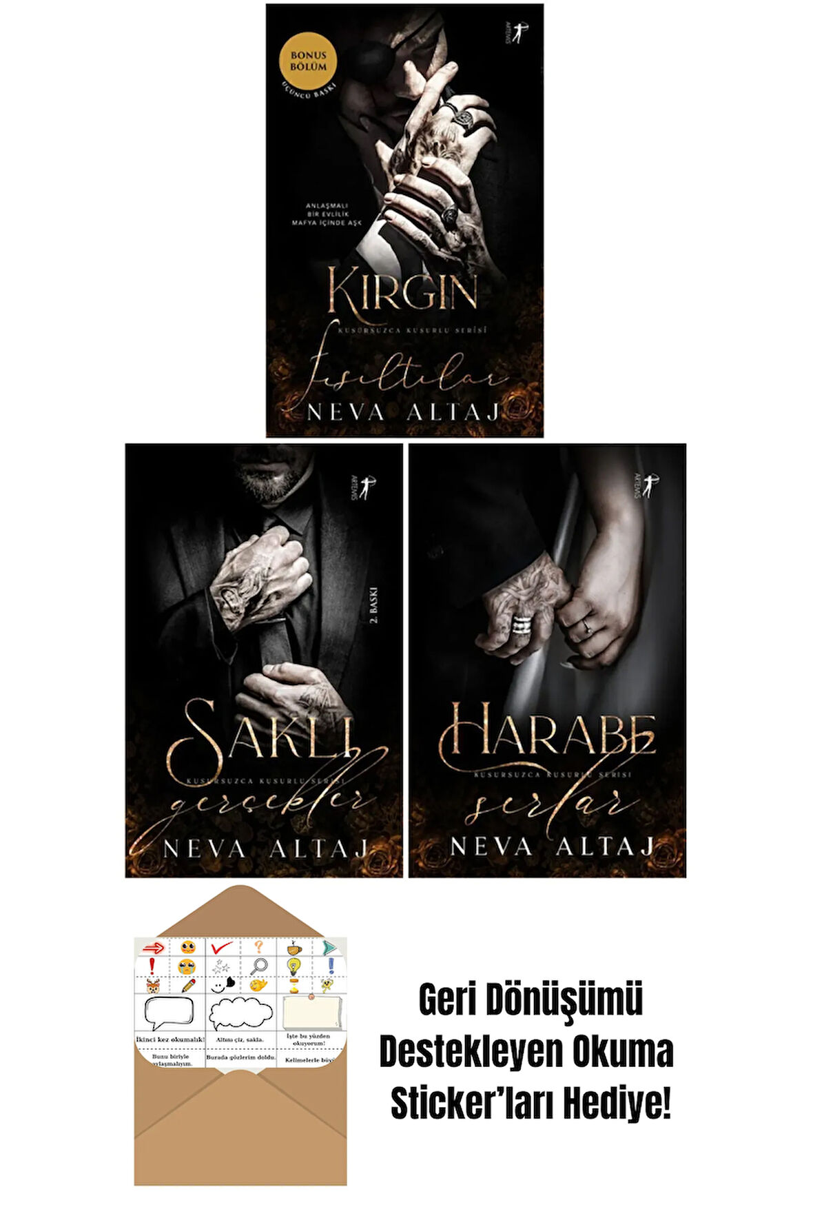 Kusursuzca Kusurlu Serisi 2-3-4. Kitaplar Set + Okuma Sticker'ları