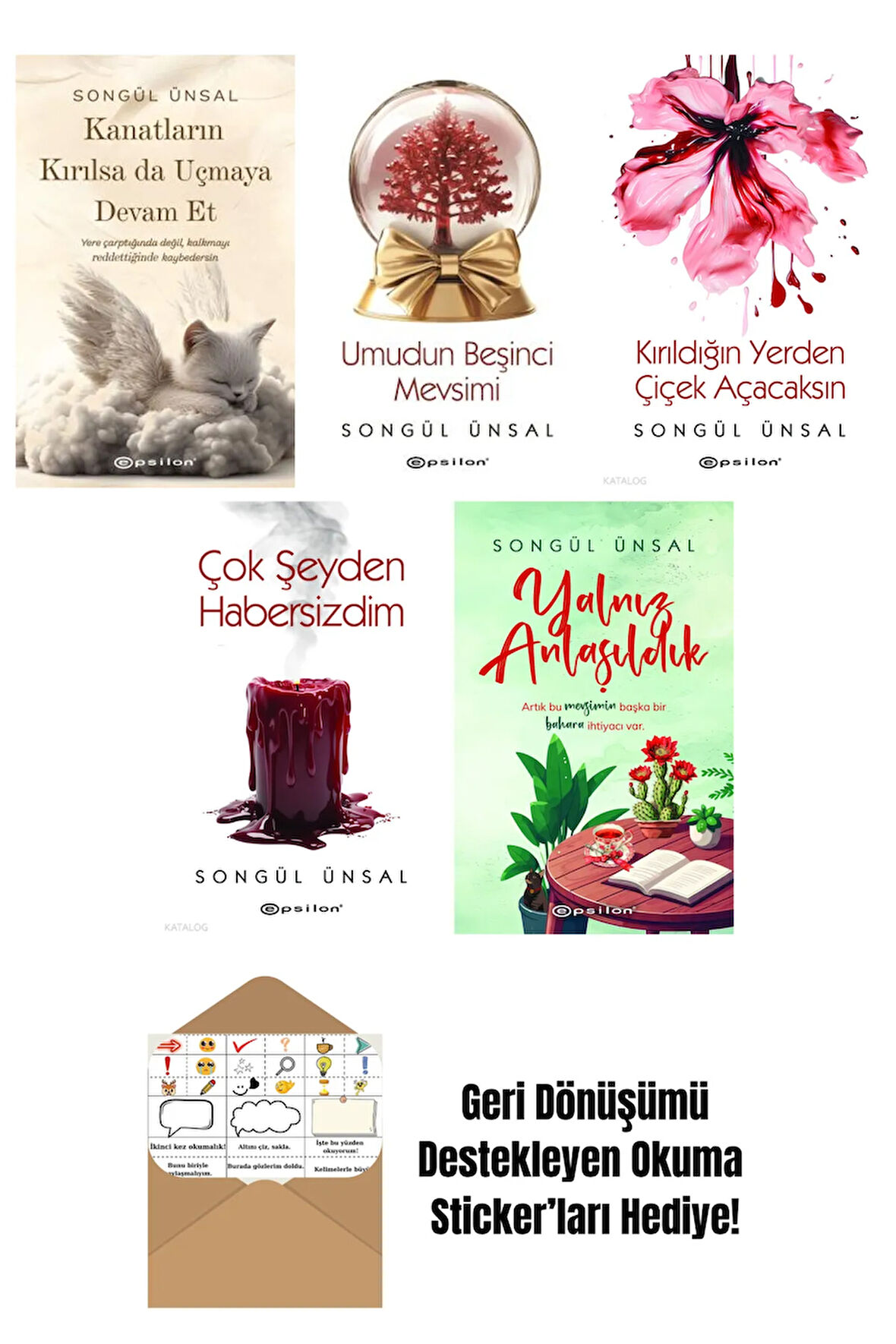 Songül Ünsal 5 Kitap Seti + Okuma Sticker'ları