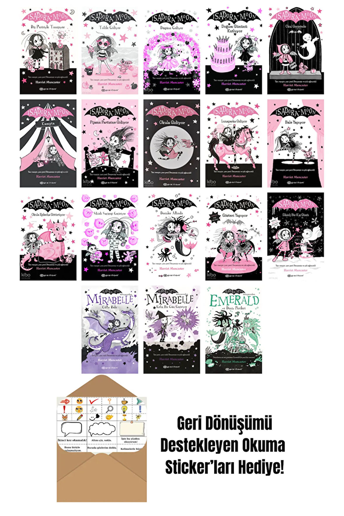 Harriet Muncaster 18 Kitap Seti + Okuma Sticker'ları