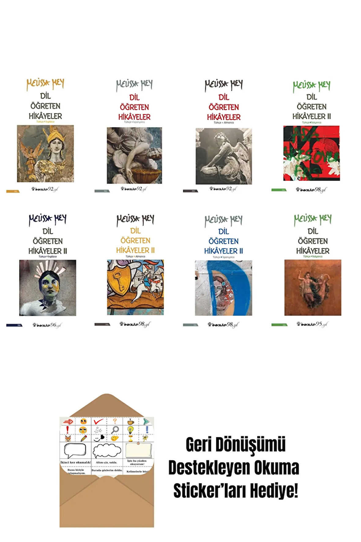 Melissa Mey 8 Kitap Seti + Okuma Sticker'ları