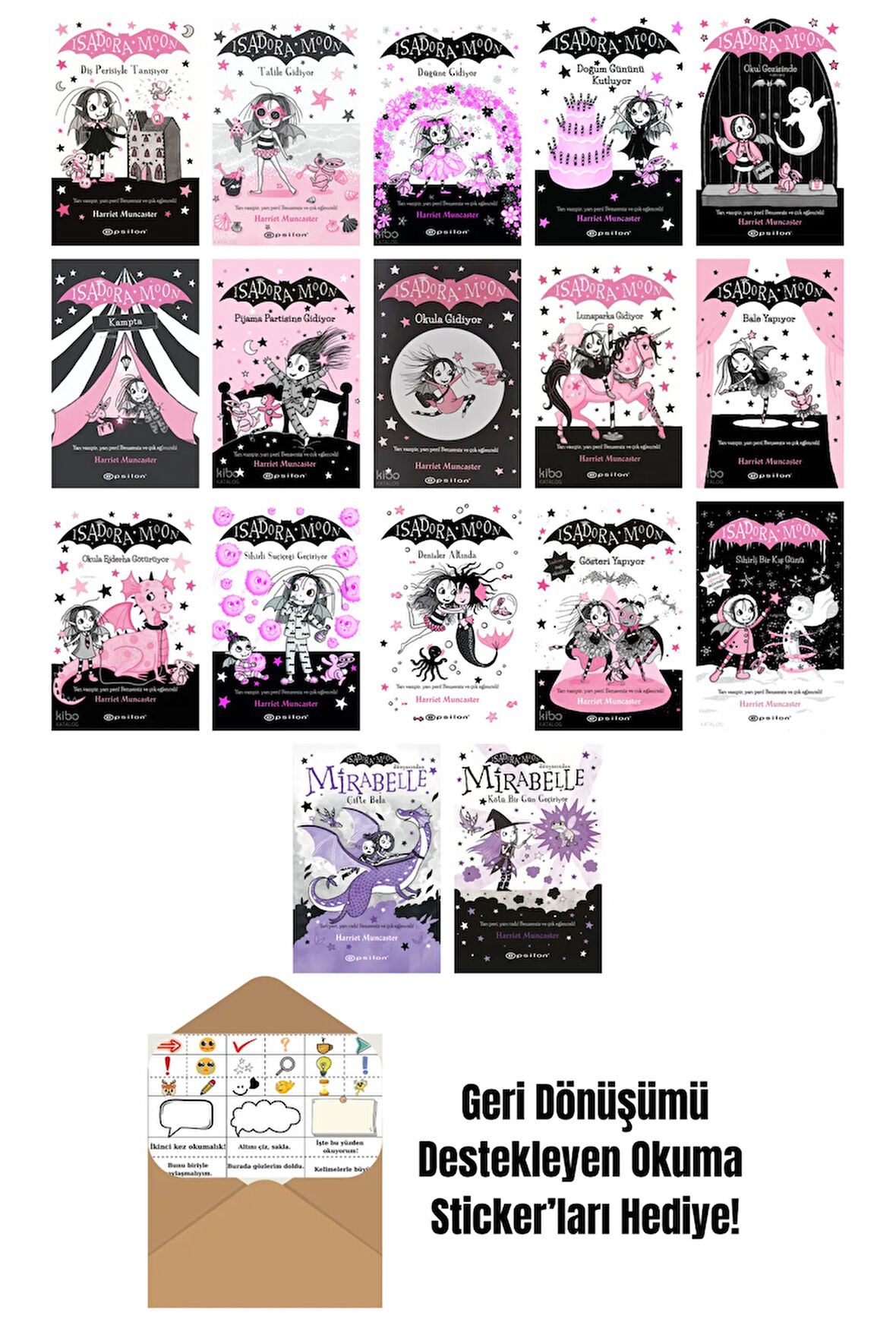 Harriet Muncaster 17 Kitap Seti + Okuma Sticker'ları