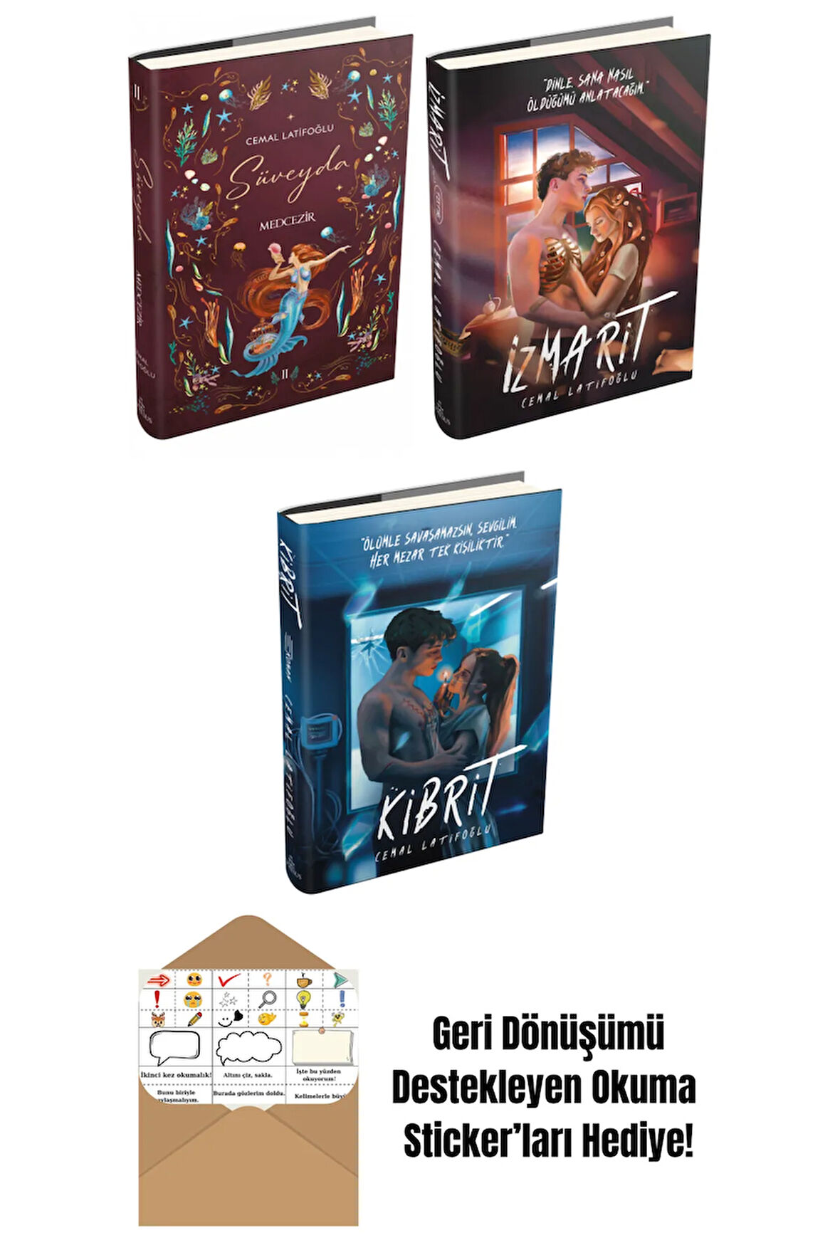 Cemal Latifoğlu 3 Kitap Seti + Okuma Sticker'ları