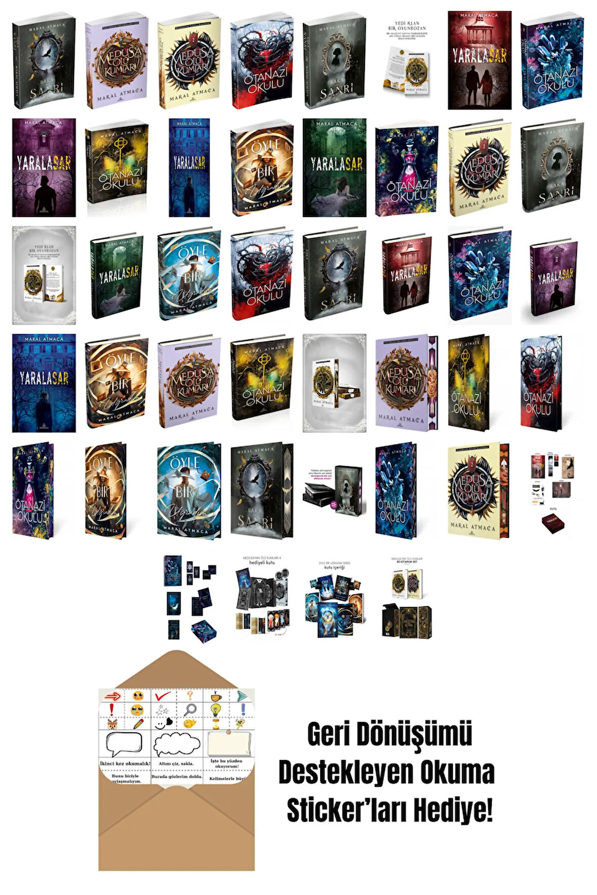 Maral Atmaca 44 Kitap Seti + Okuma Sticker'ları