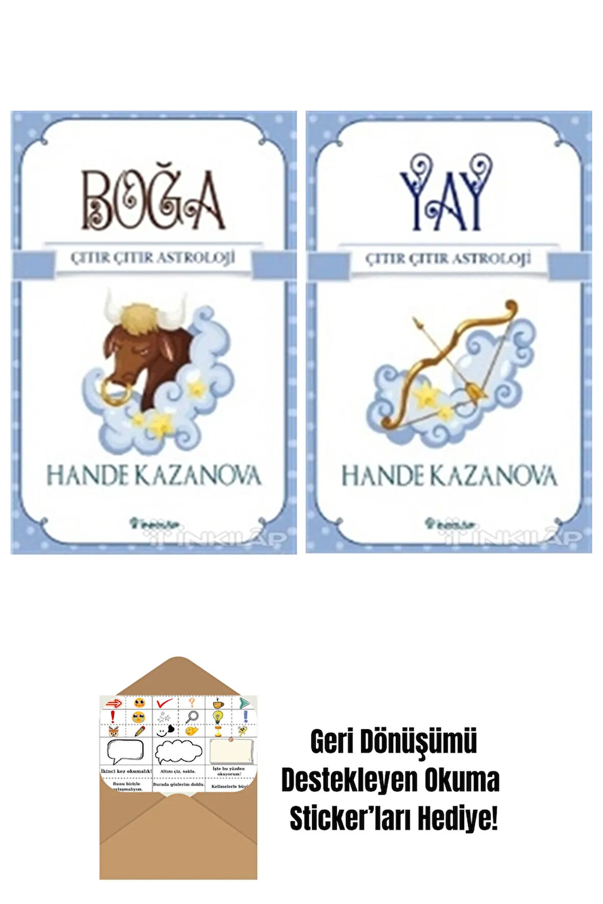 Hande Kazanova 2 Kitap Seti + Okuma Sticker'ları