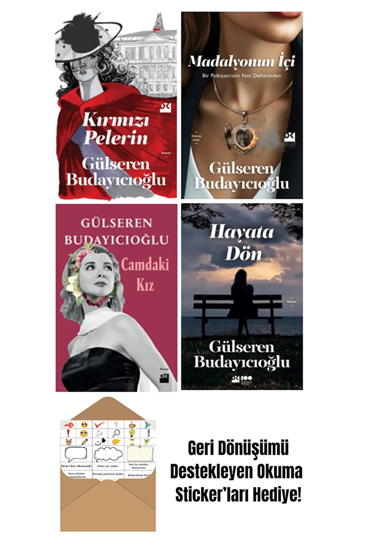 Gülseren Budayıcıoğlu 4 Kitap Set + Okuma Sticker'ları