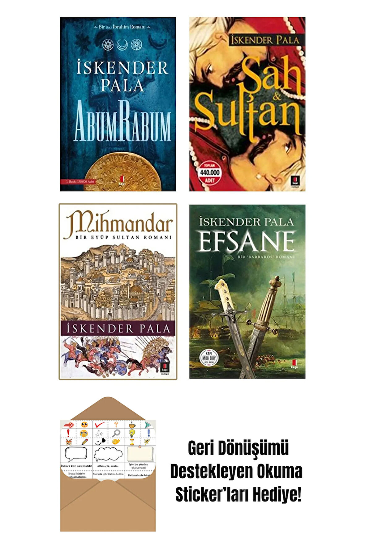 İskender Pala 4 Kitap Set + Okuma Sticker'ları