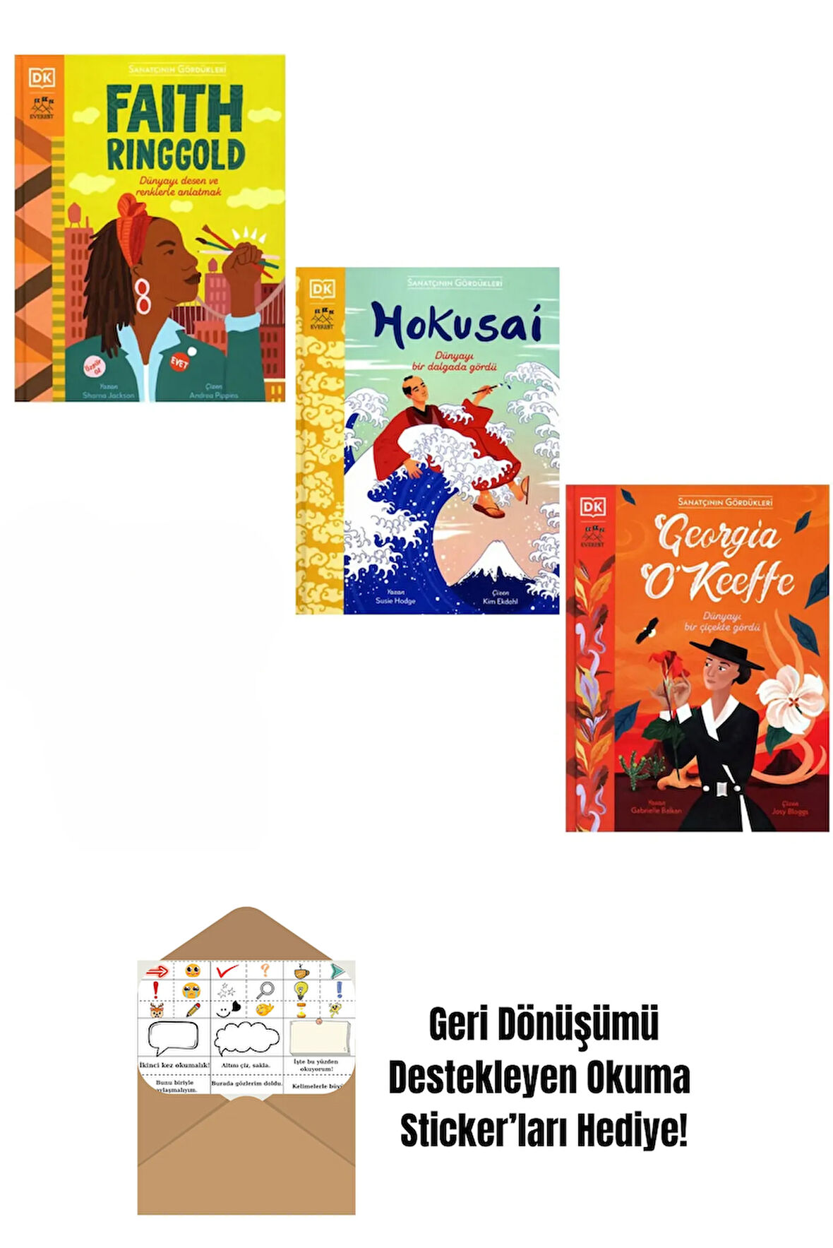 Sanatçının Gördükleri 3 Kitap Set + Okuma Sticker'ları