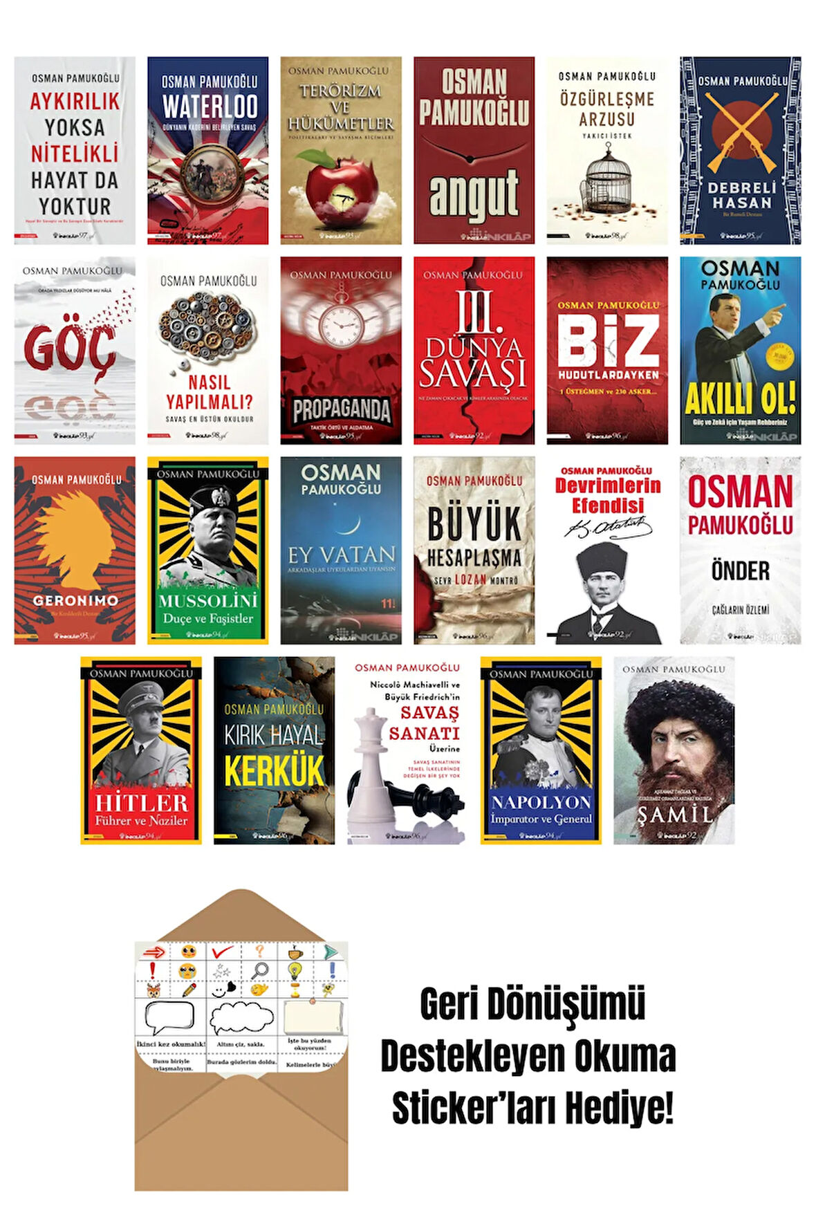 Osman Pamukoğlu 23 Kitap Seti + Okuma Sticker'ları