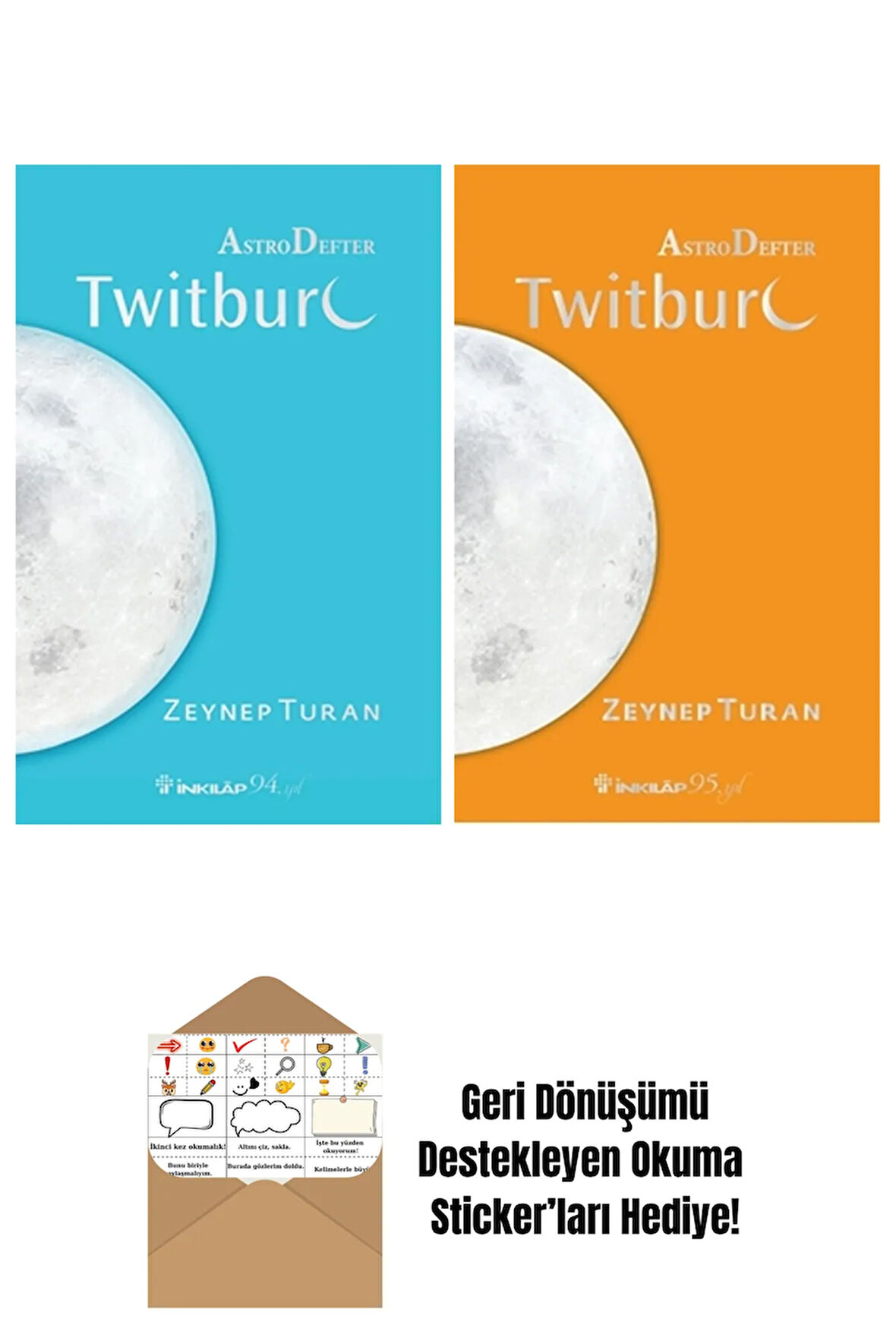 Zeynep Turan 2 Kitap Seti + Okuma Sticker'ları