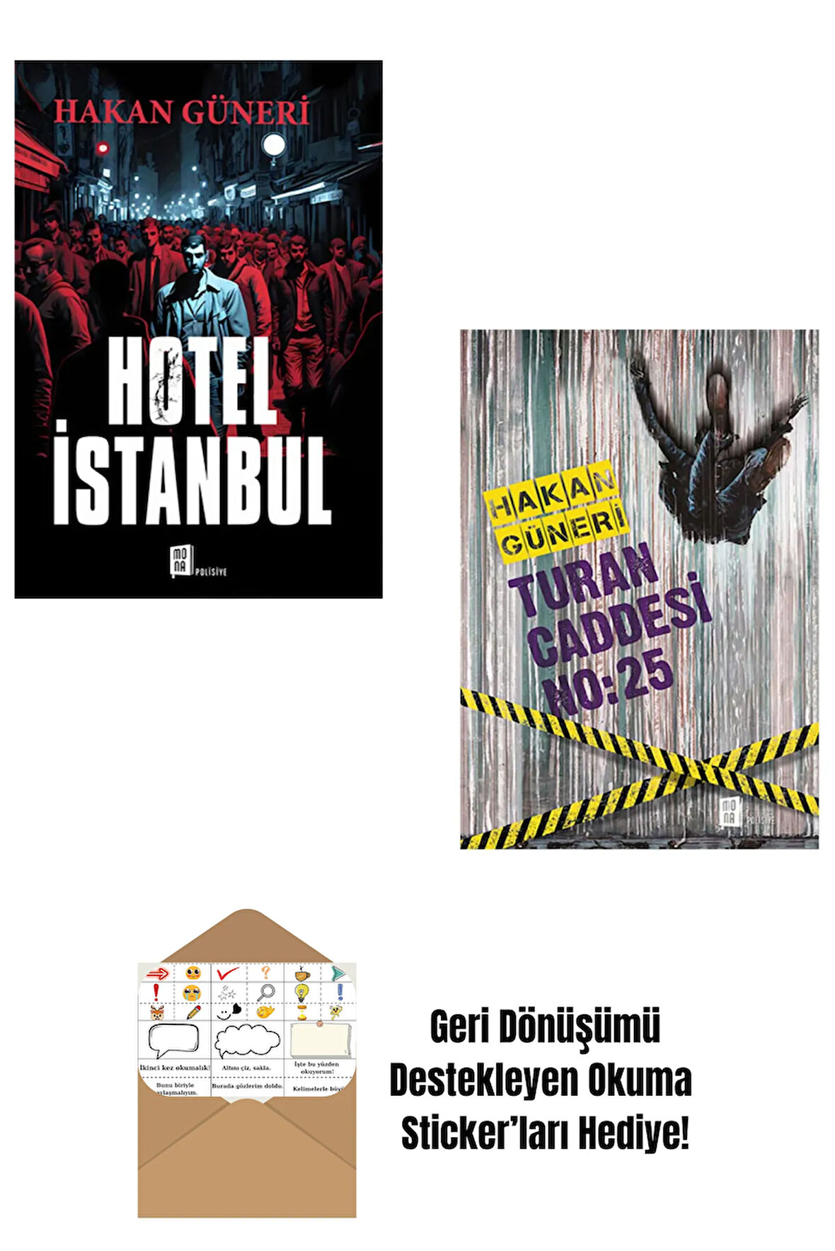 Hakan Güneri 2 Kitap Set + Okuma Sticker'ları