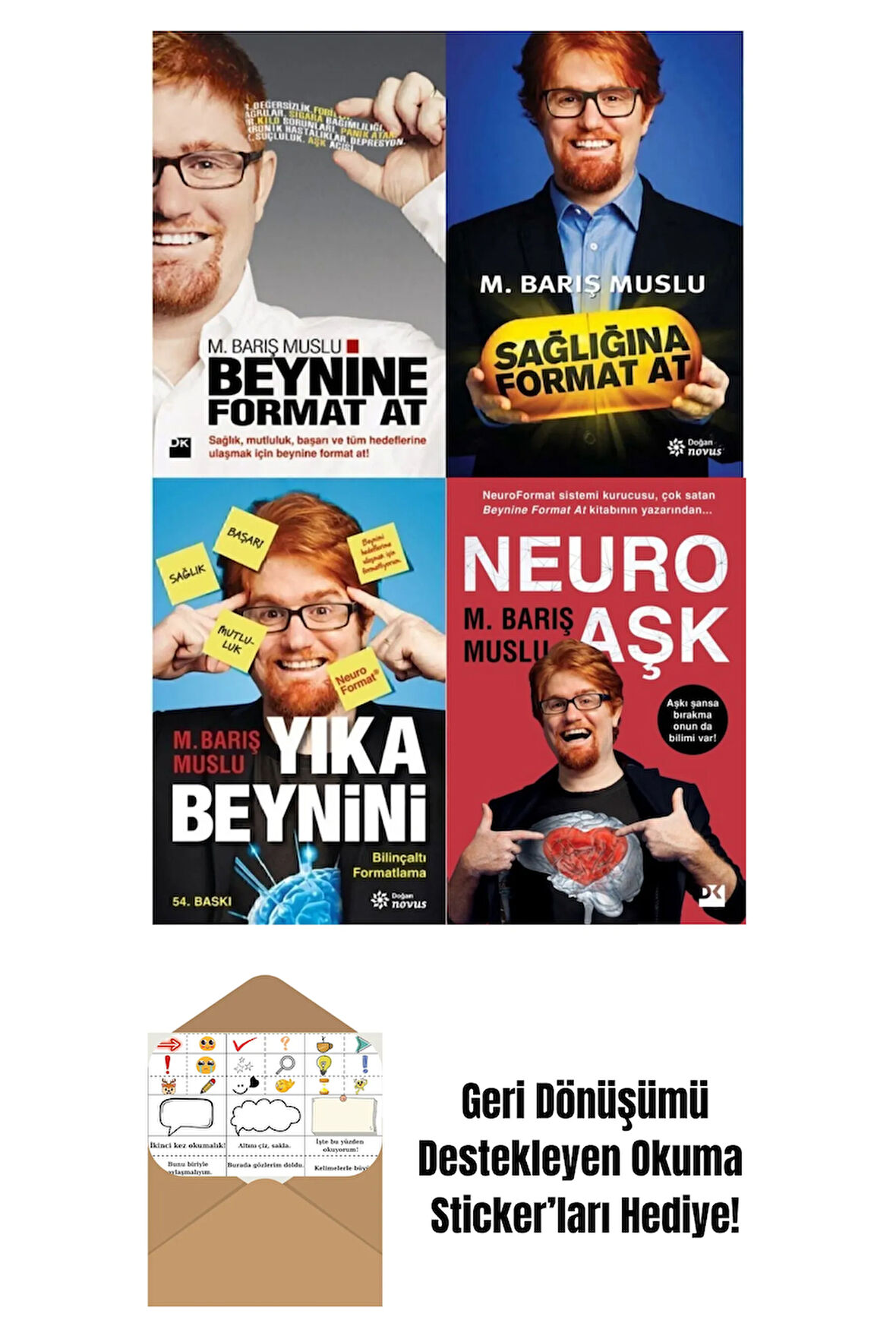 Muslu 4 Kitap Set + Okuma Sticker'ları