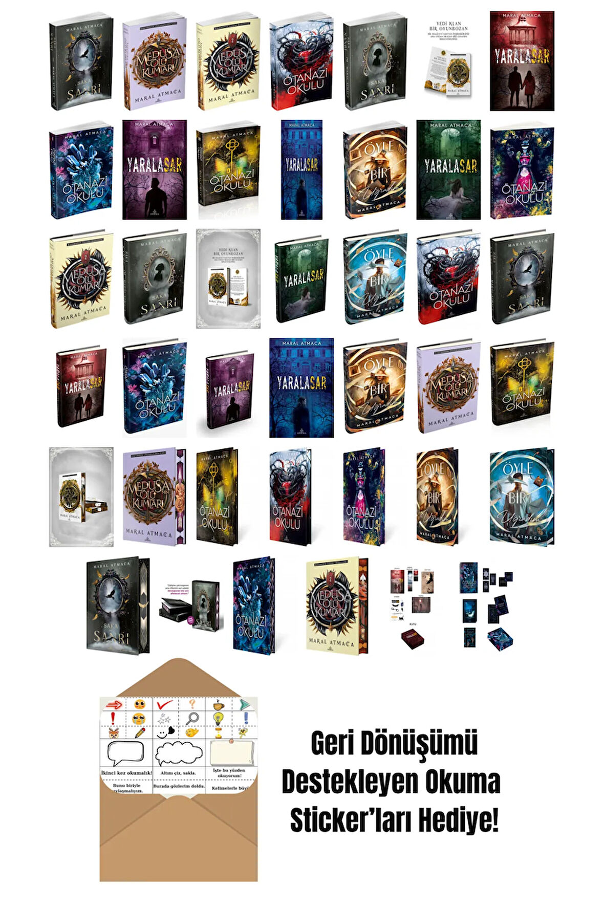 Maral Atmaca 41 Kitap Seti + Okuma Sticker'ları
