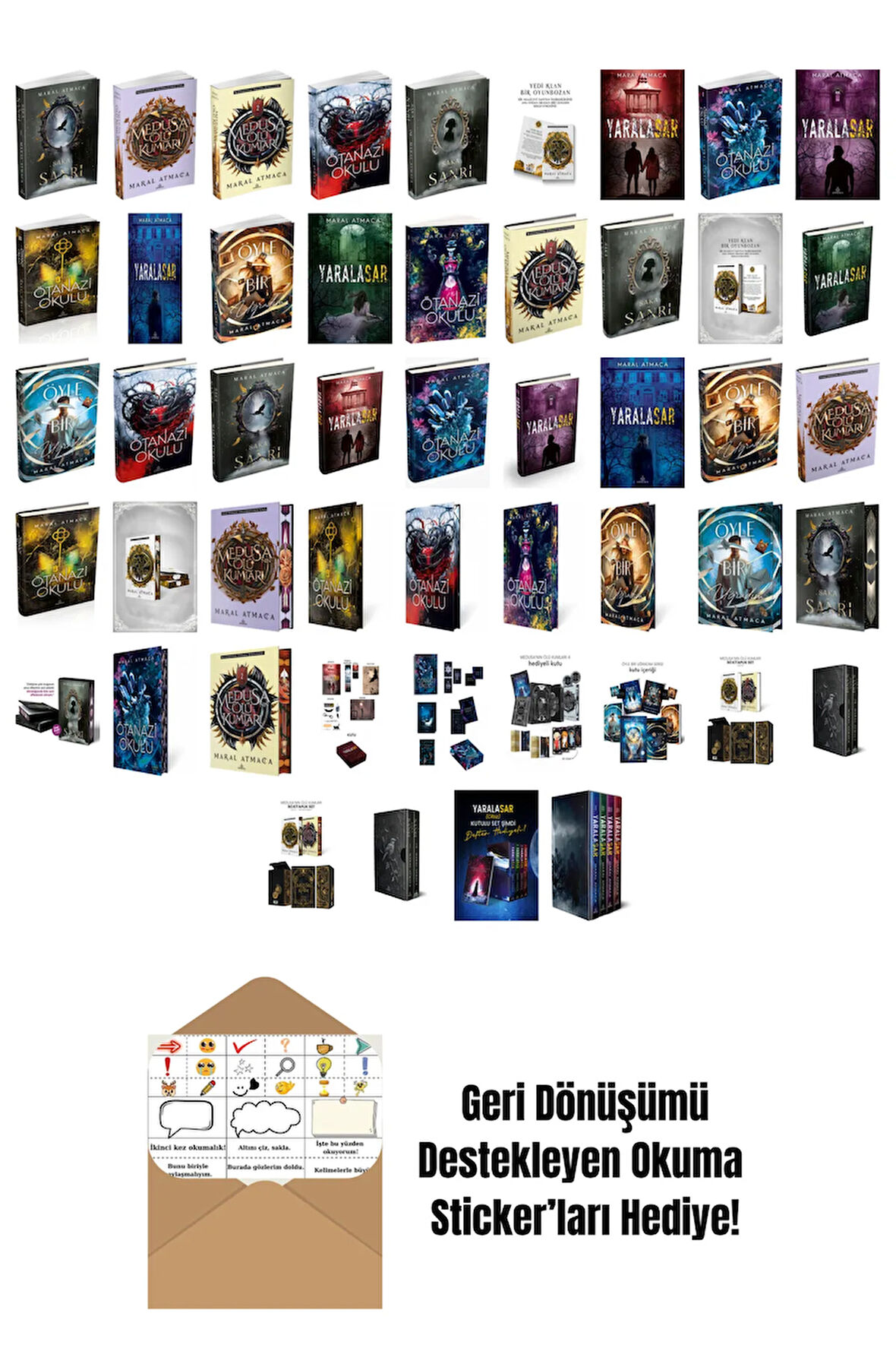 Maral Atmaca 49 Kitap Seti + Okuma Sticker'ları