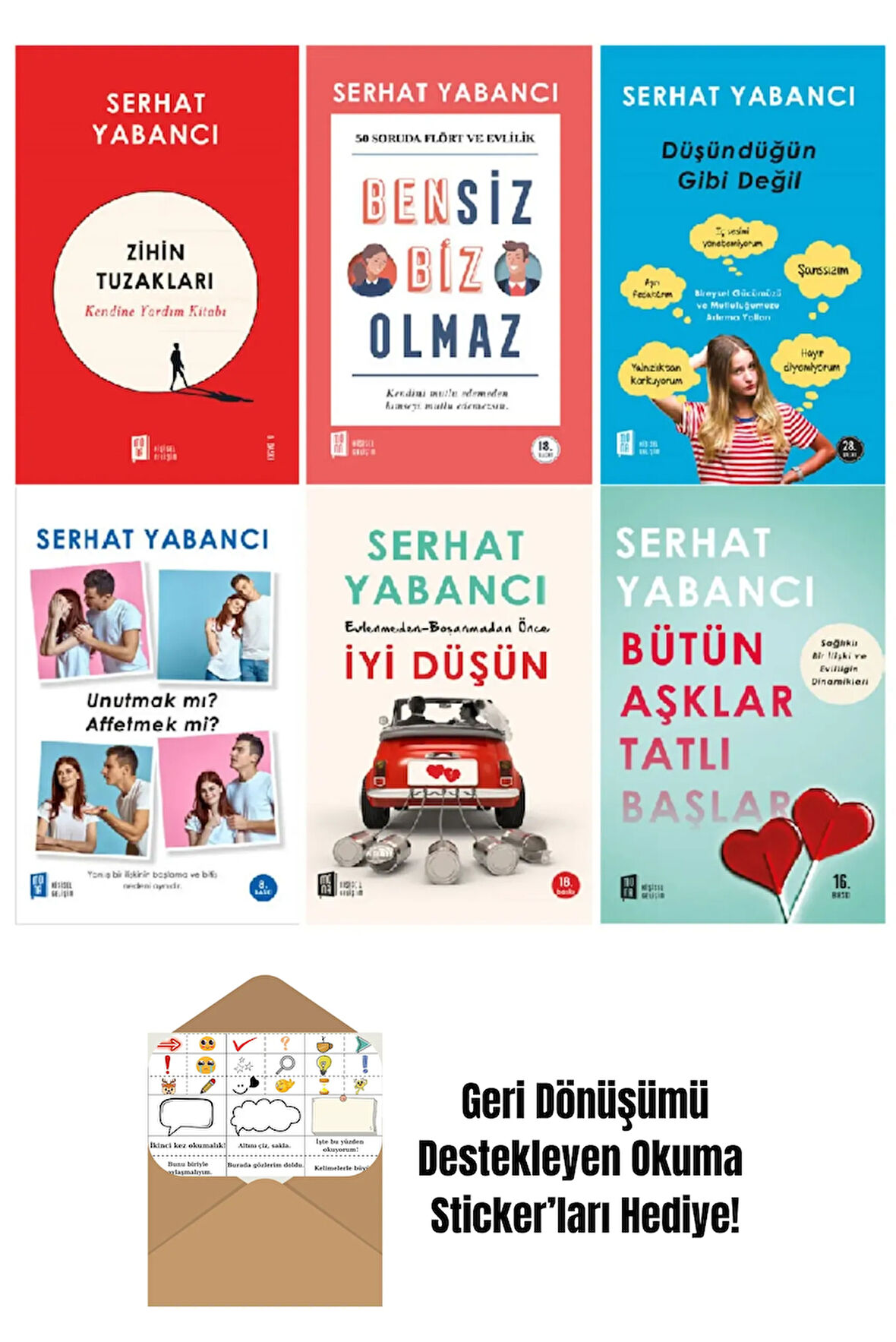 Serhat Yabancı 6 Kitap Set + Okuma Sticker'ları