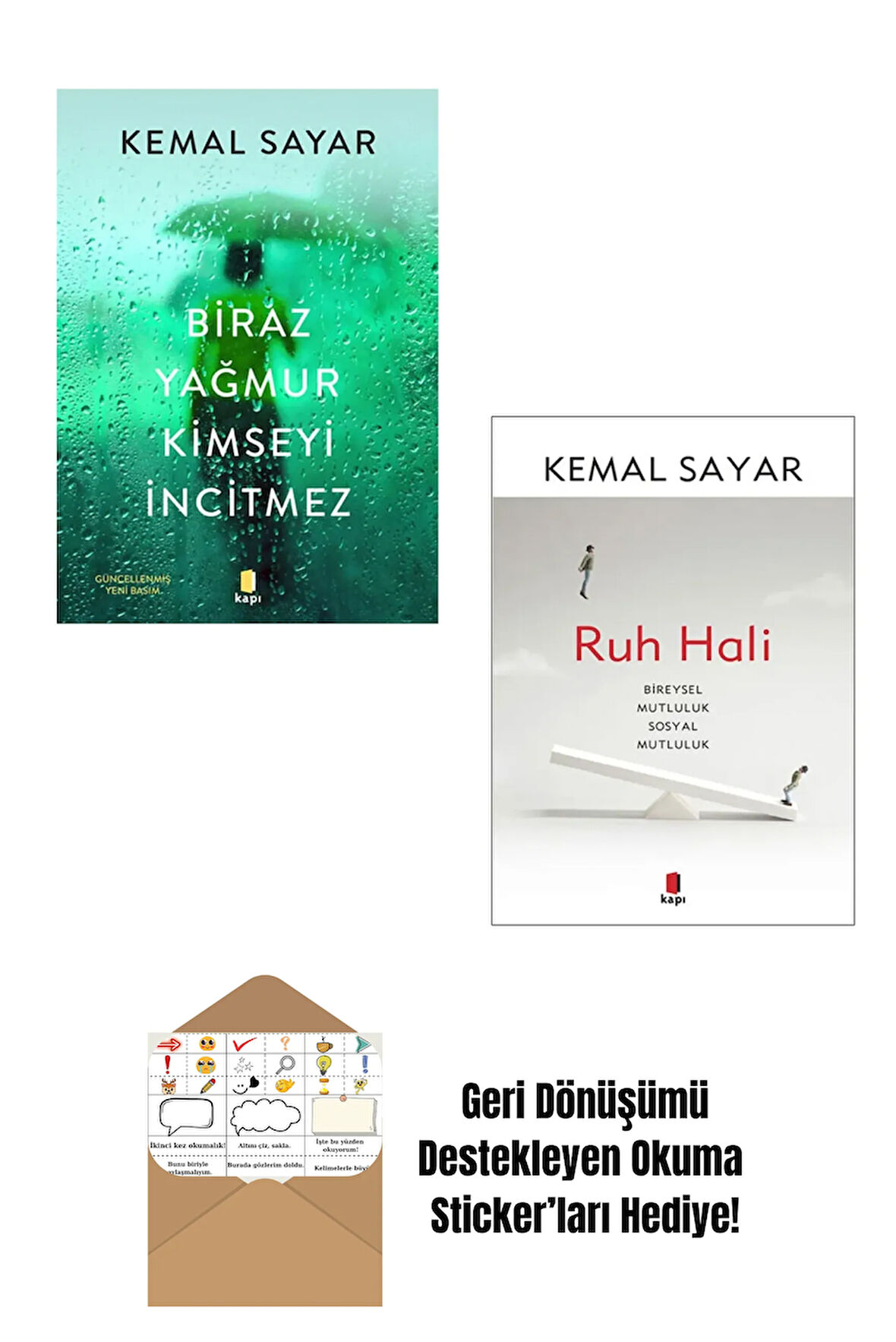 Kemal Sayar - Biraz Yağmur Kimseyi İncitmez - Ruh Hali + Okuma Sticker'ları