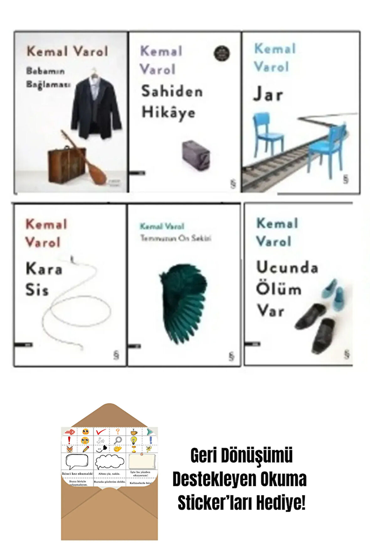 Kemal Varol 6 Kitap Set + Okuma Sticker'ları