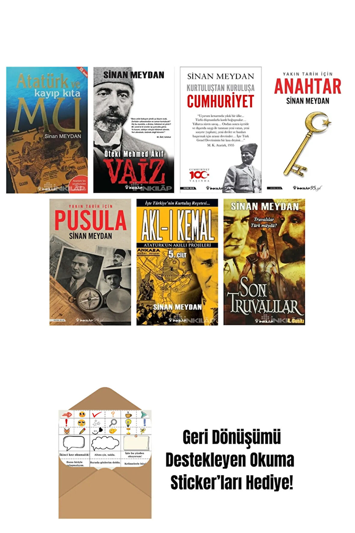 Sinan Meydan 7 Kitap Seti + Okuma Sticker'ları