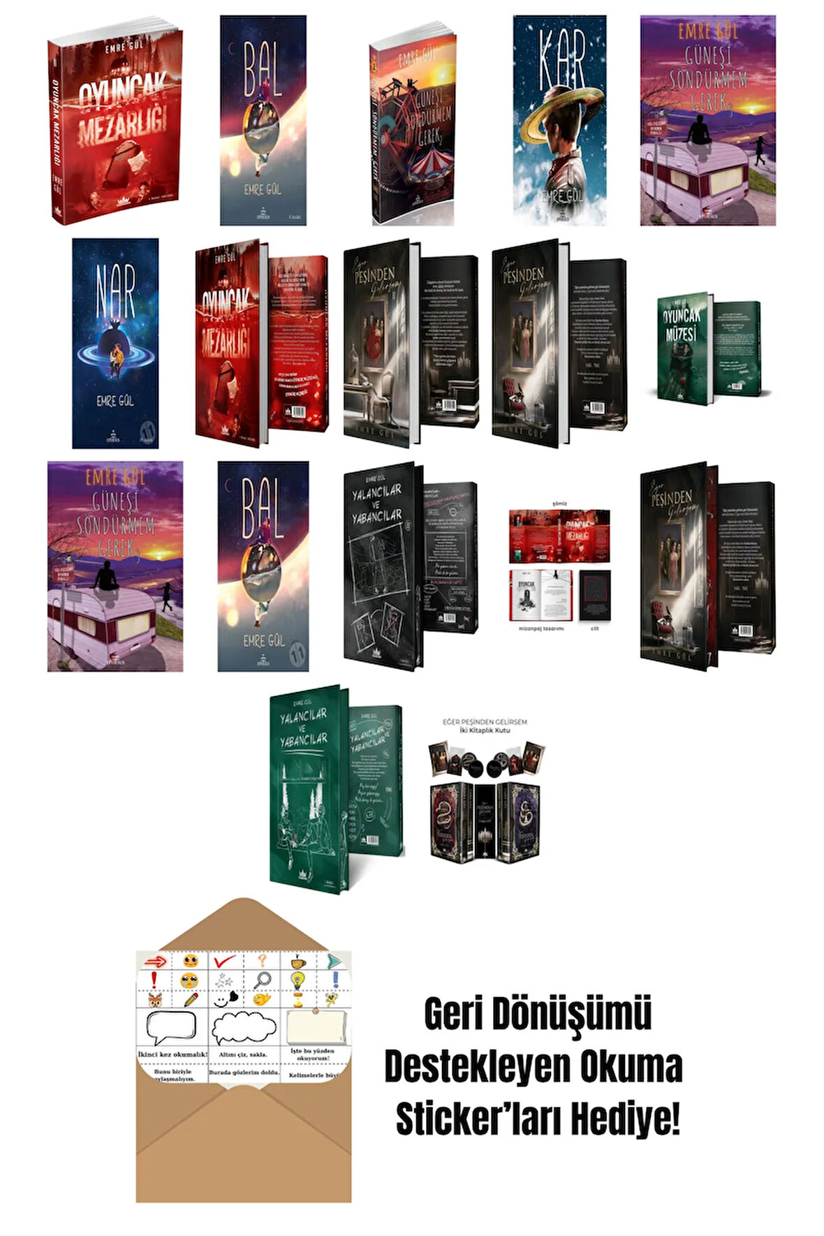 Emre Gül 17 Kitap Seti + Okuma Sticker'ları