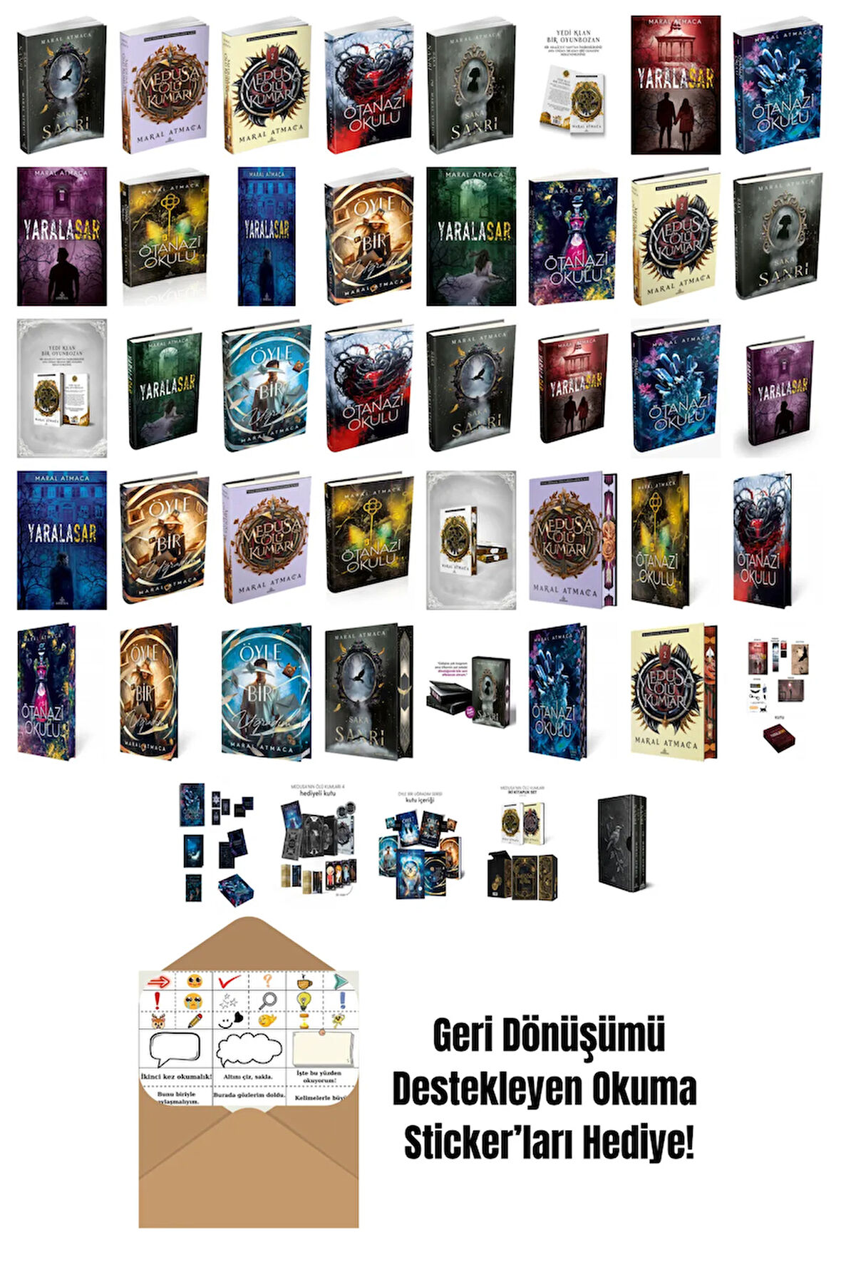 Maral Atmaca 45 Kitap Seti + Okuma Sticker'ları