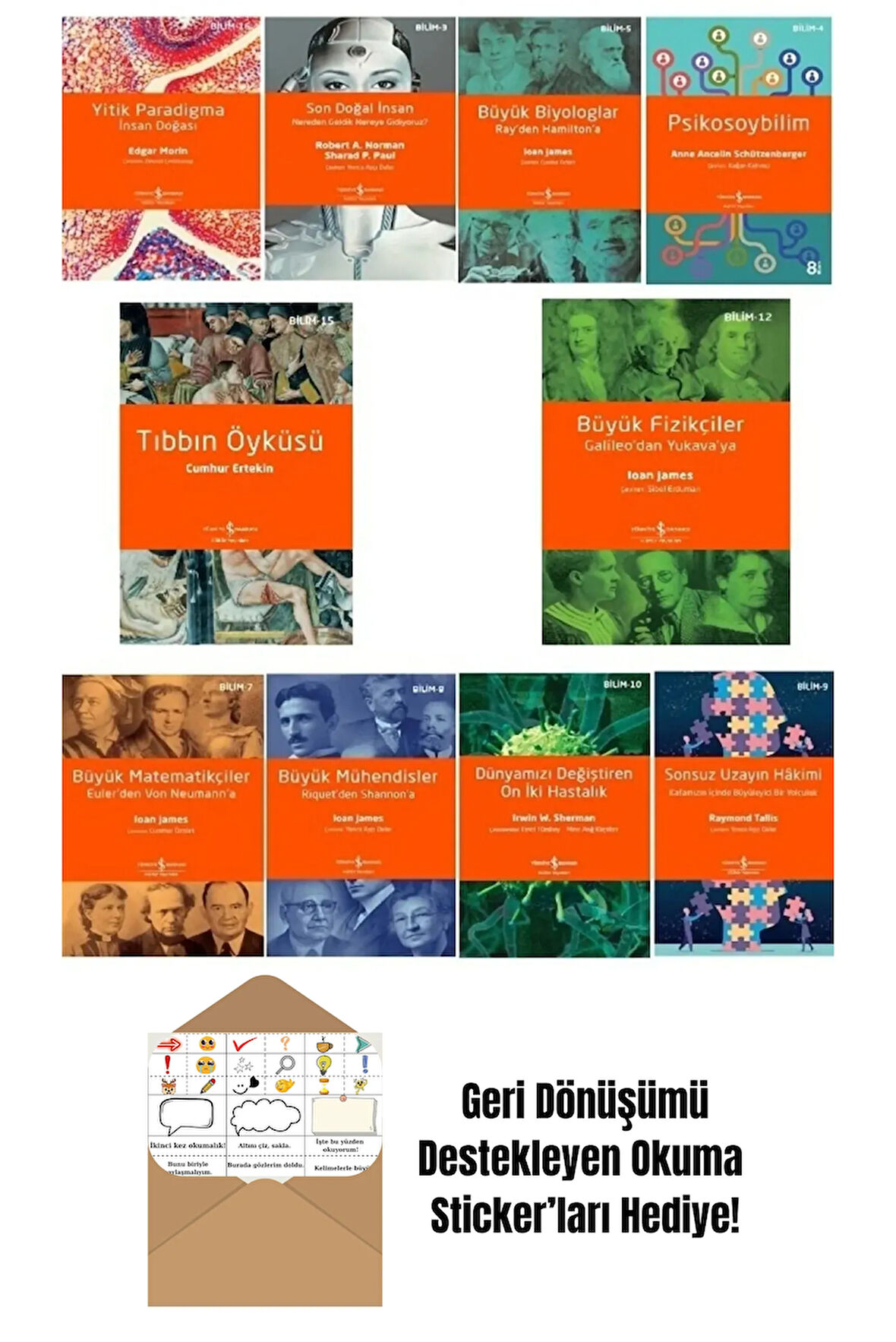 10 Kitap Bilim Seti + Okuma Sticker'ları