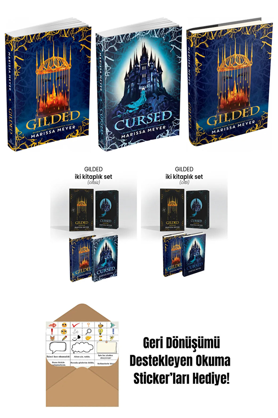 Marissa Meyer 5 Kitap Seti + Okuma Sticker'ları