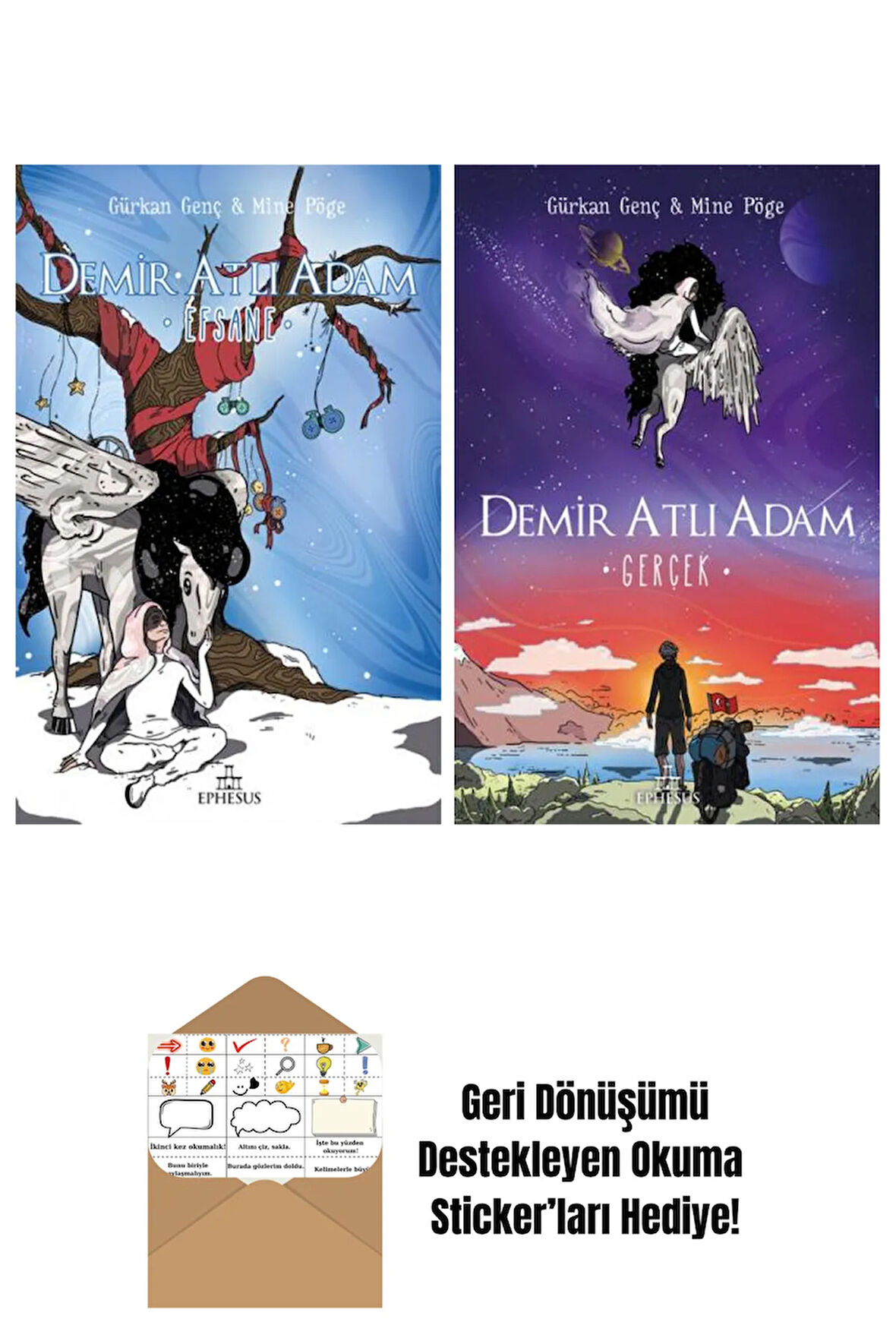 Mine Pöge 2 Kitap Seti + Okuma Sticker'ları