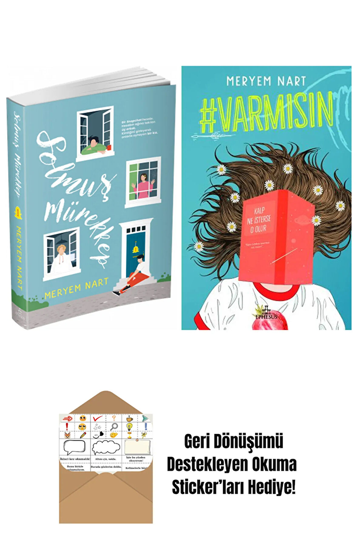 Meryem Nart 2 Kitap Seti + Okuma Sticker'ları