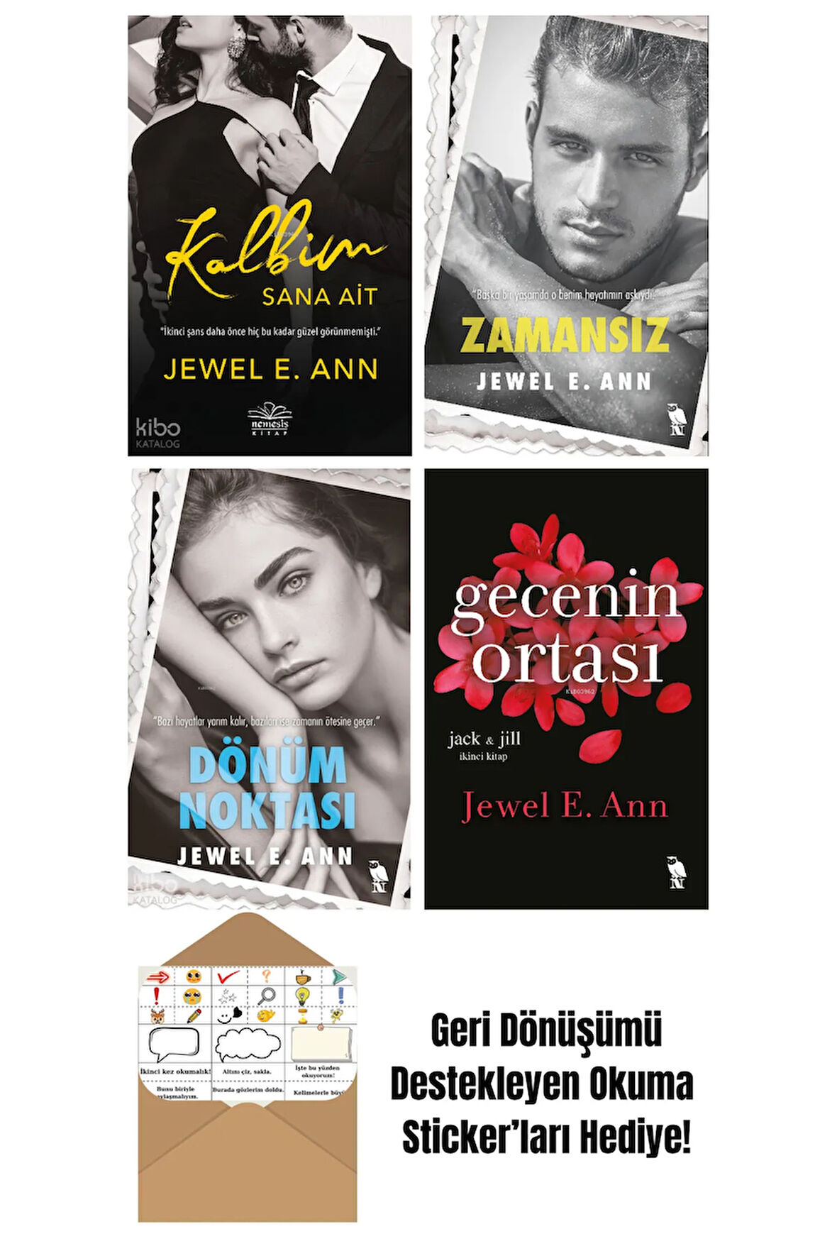 Jewel E. Ann 4 Kitap Seti + Okuma Sticker'ları