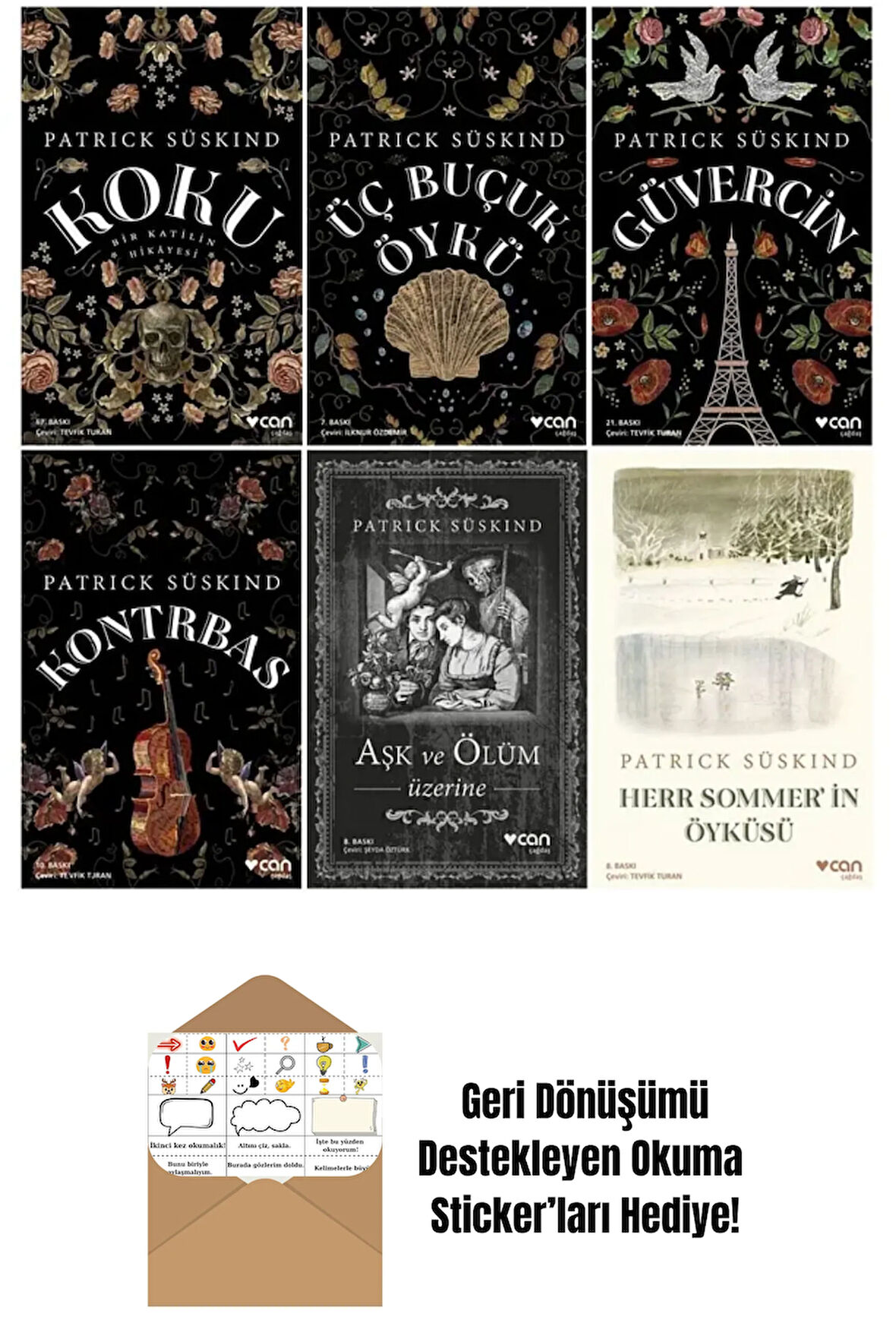 Patrick Süskind 6 Kitap Set + Okuma Sticker'ları