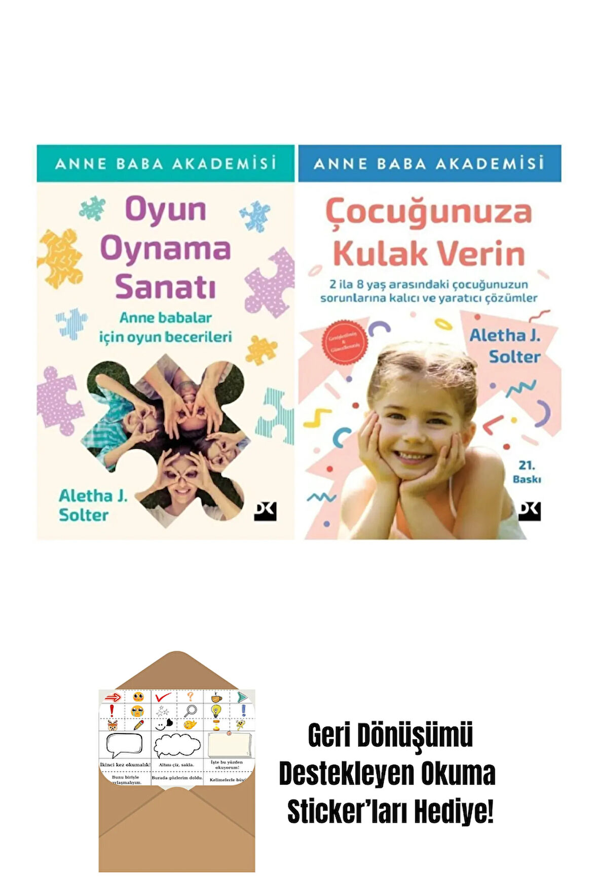 Aletha J. Solter 2 Kitap + Okuma Sticker'ları