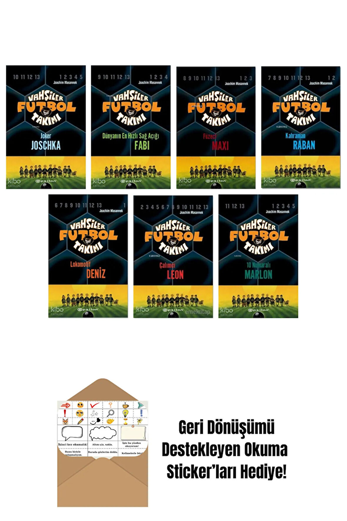 Joachim Masannek 7 Kitap Seti + Okuma Sticker'ları