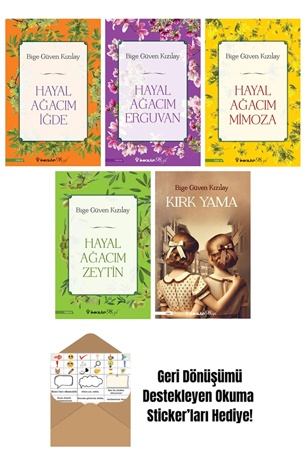 Bige Güven Kızılay 5 Kitap Seti + Okuma Sticker'ları