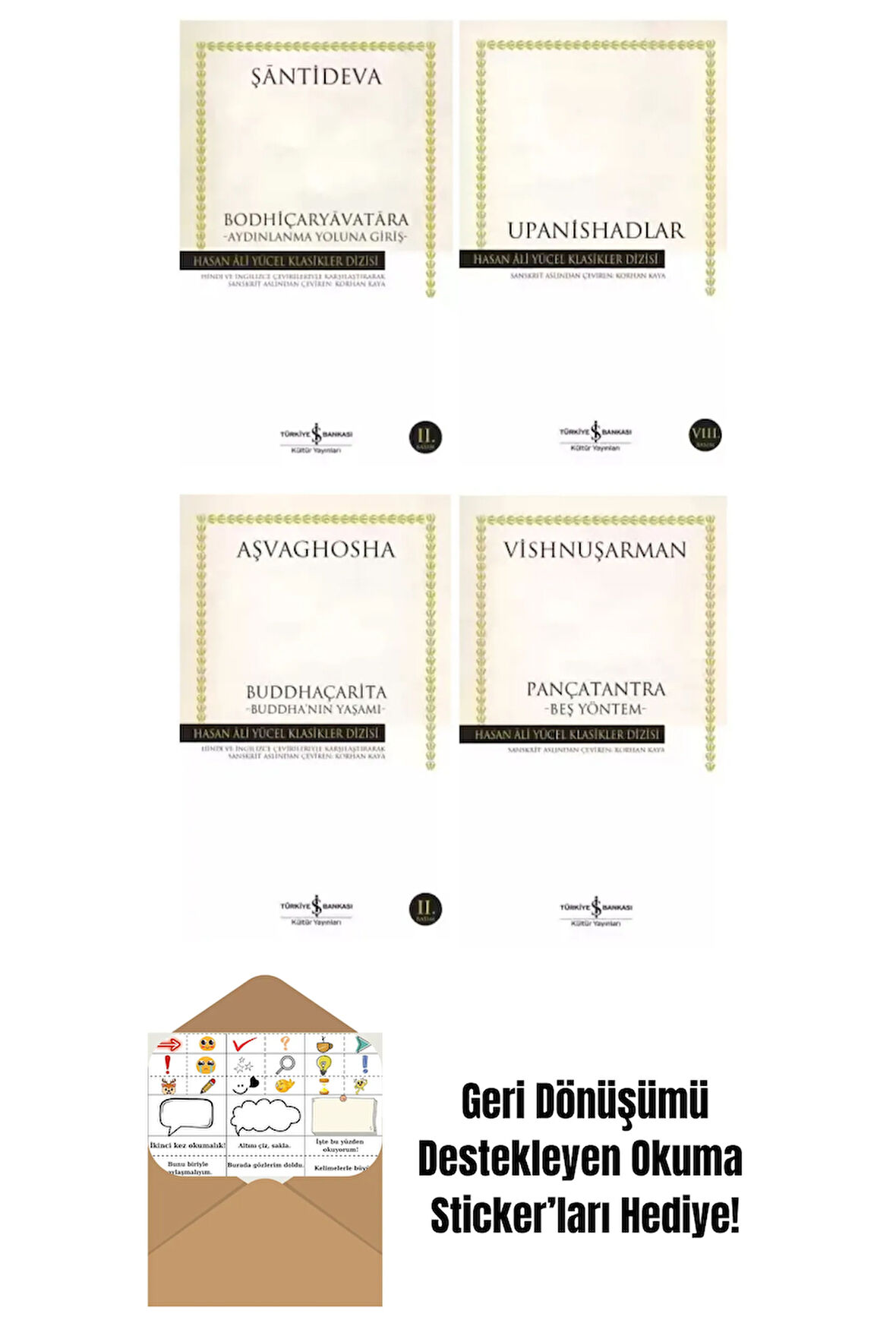 Bodhiçaryavatara+Upanishadlar + Okuma Sticker'ları