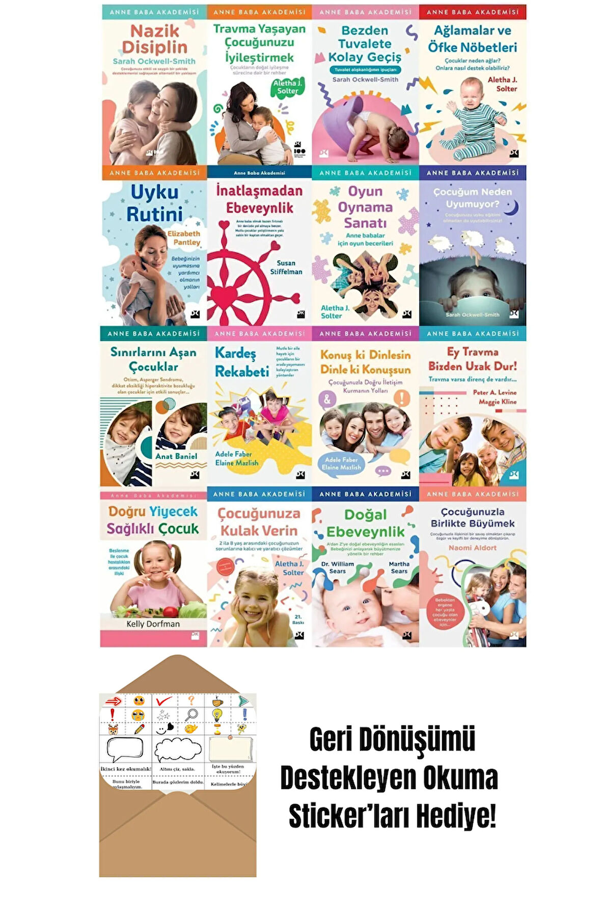 Anne Baba Akademisi 16 Kitap Set + Okuma Sticker'ları