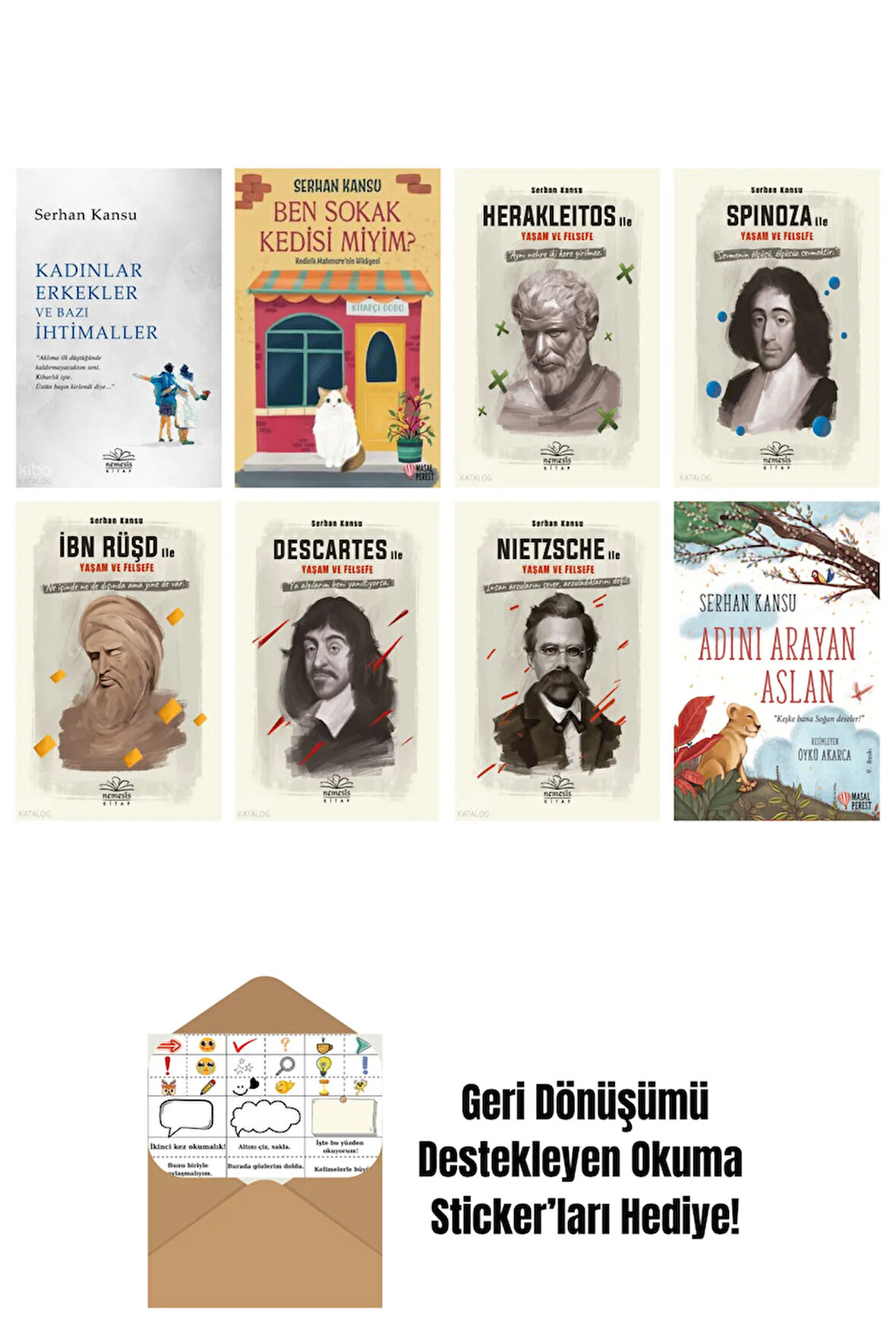 Serhan Kansu 8 Kitap Seti + Okuma Sticker'ları