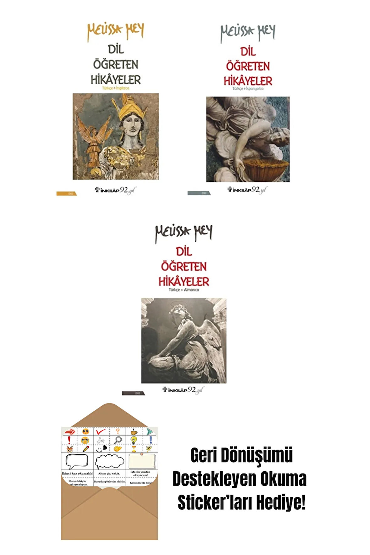 Melissa Mey 3 Kitap Seti + Okuma Sticker'ları