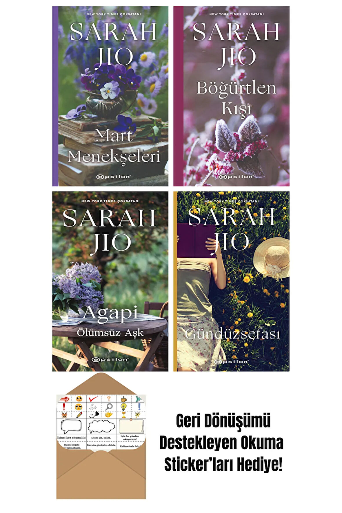Sarah Jio 4 Kitap Seti + Okuma Sticker'ları