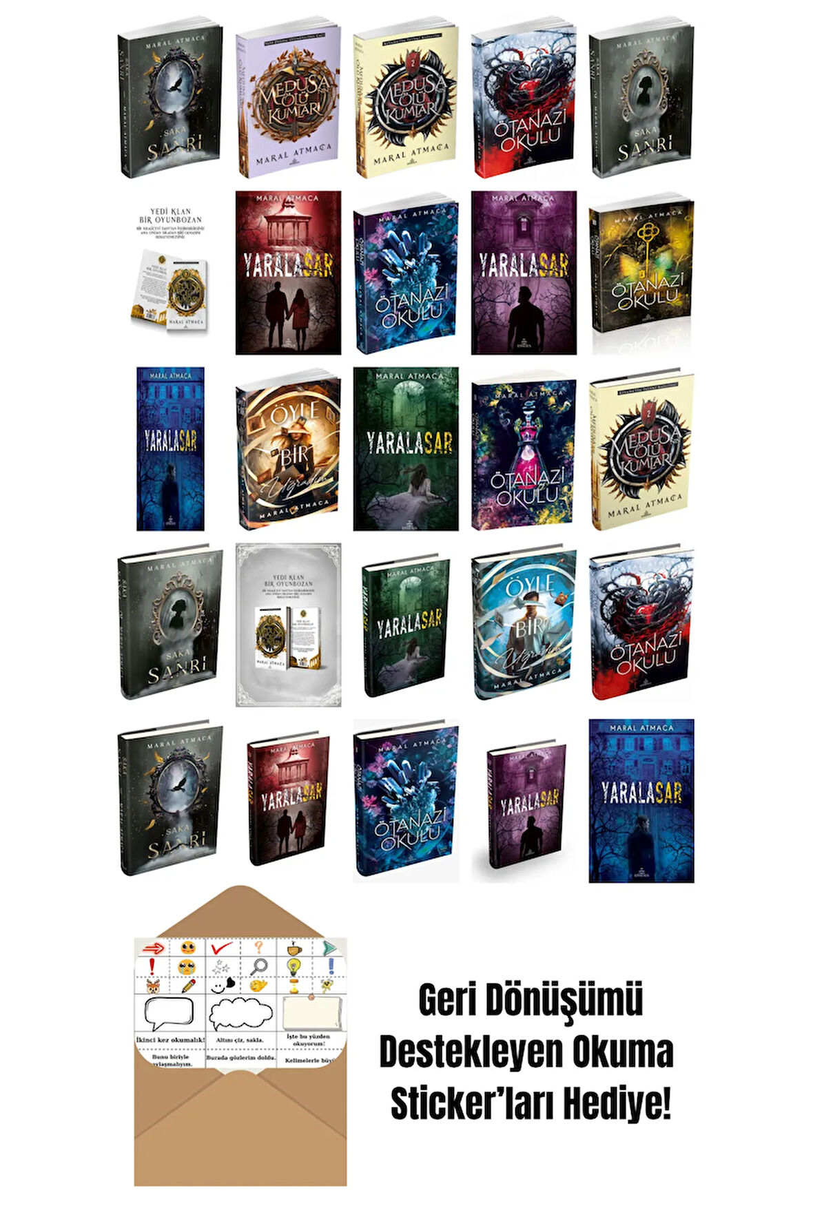 Maral Atmaca 25 Kitap Seti + Okuma Sticker'ları