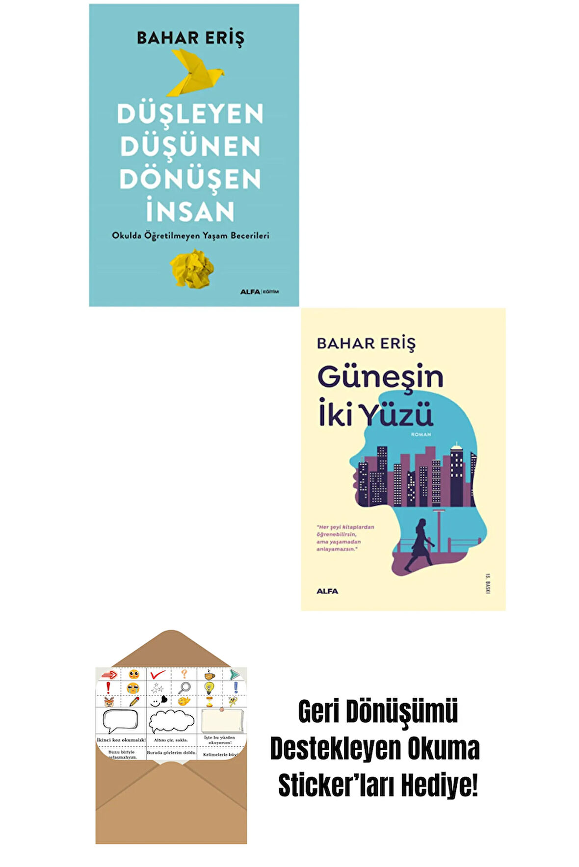 Bahar Eriş 2 Kitap Set + Okuma Sticker'ları