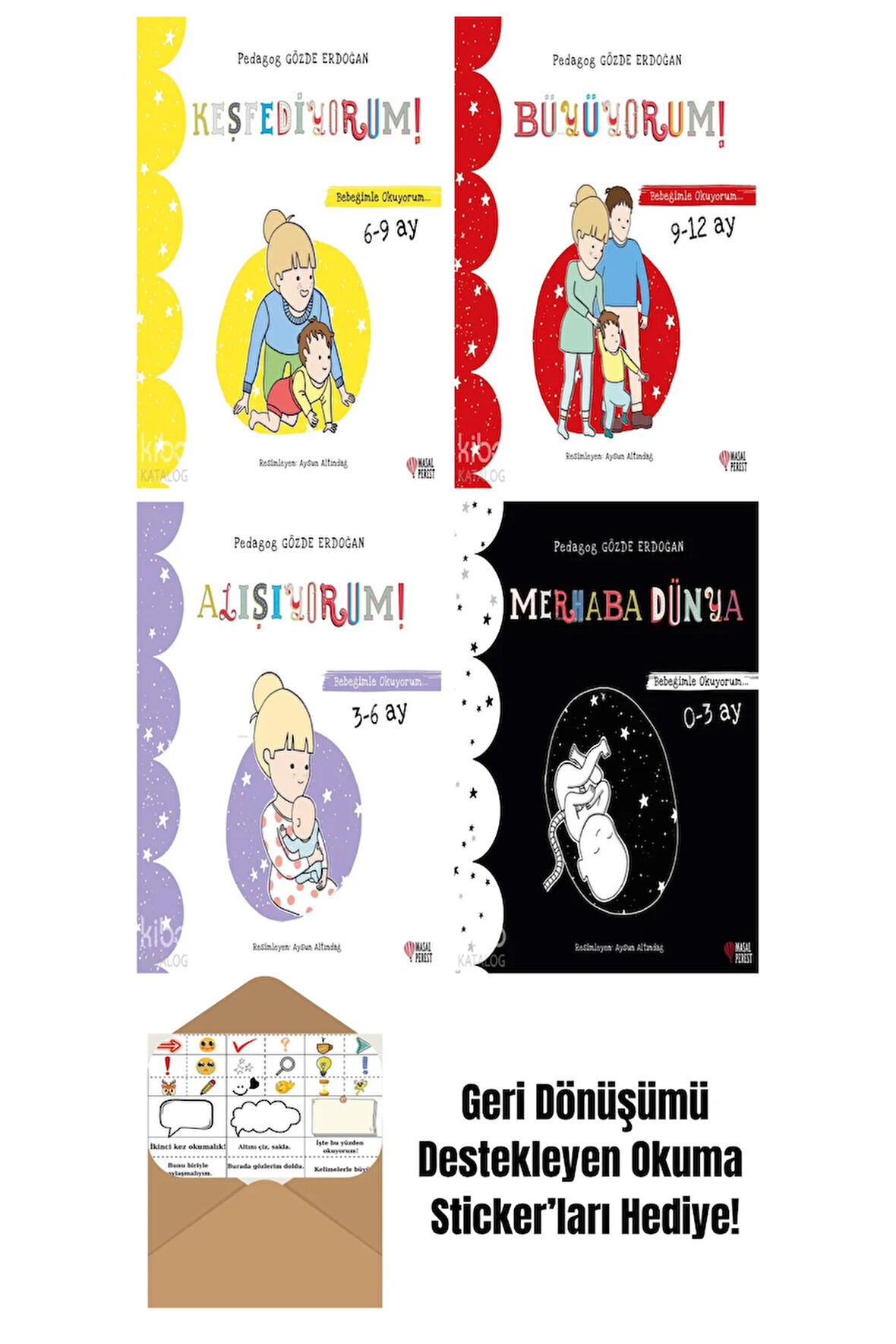 Gözde Erdoğan 4 Kitap Seti + Okuma Sticker'ları