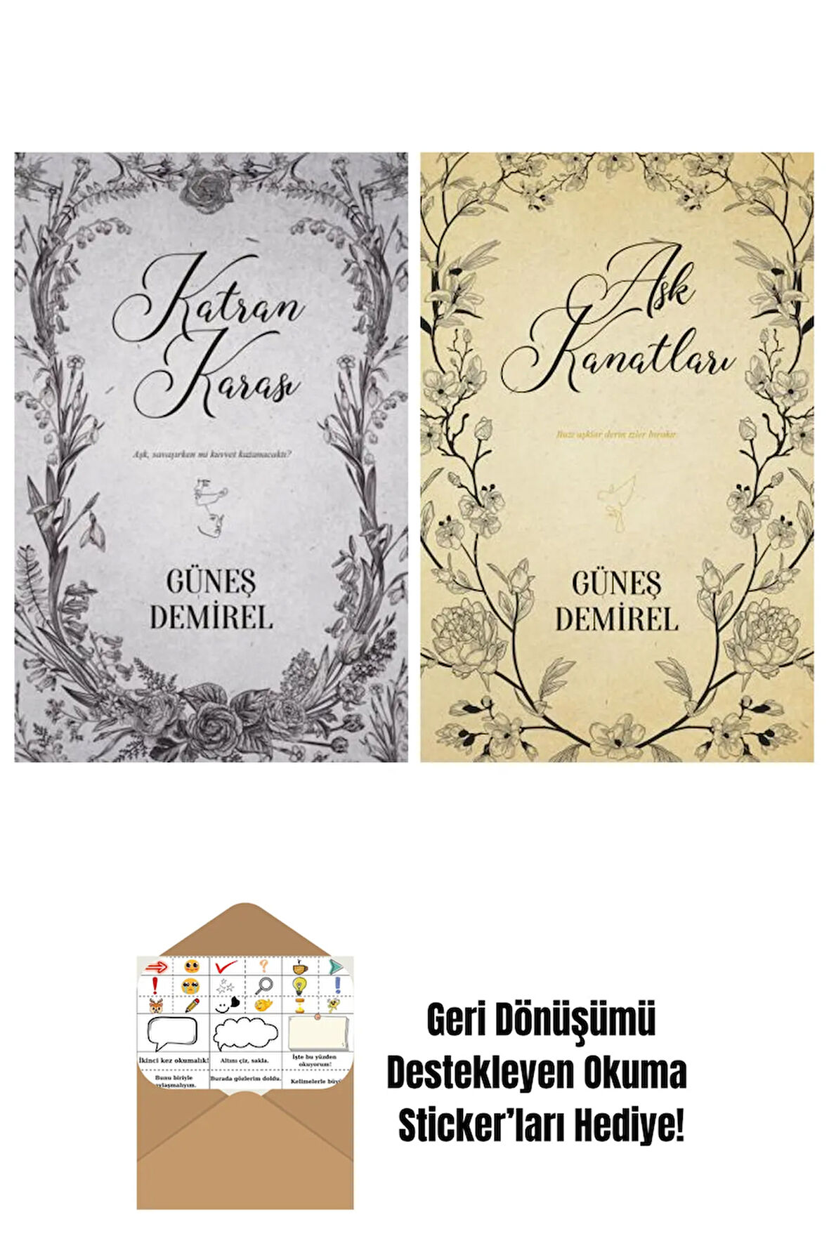 Güneş Demirel 2 Kitap Seti + Okuma Sticker'ları
