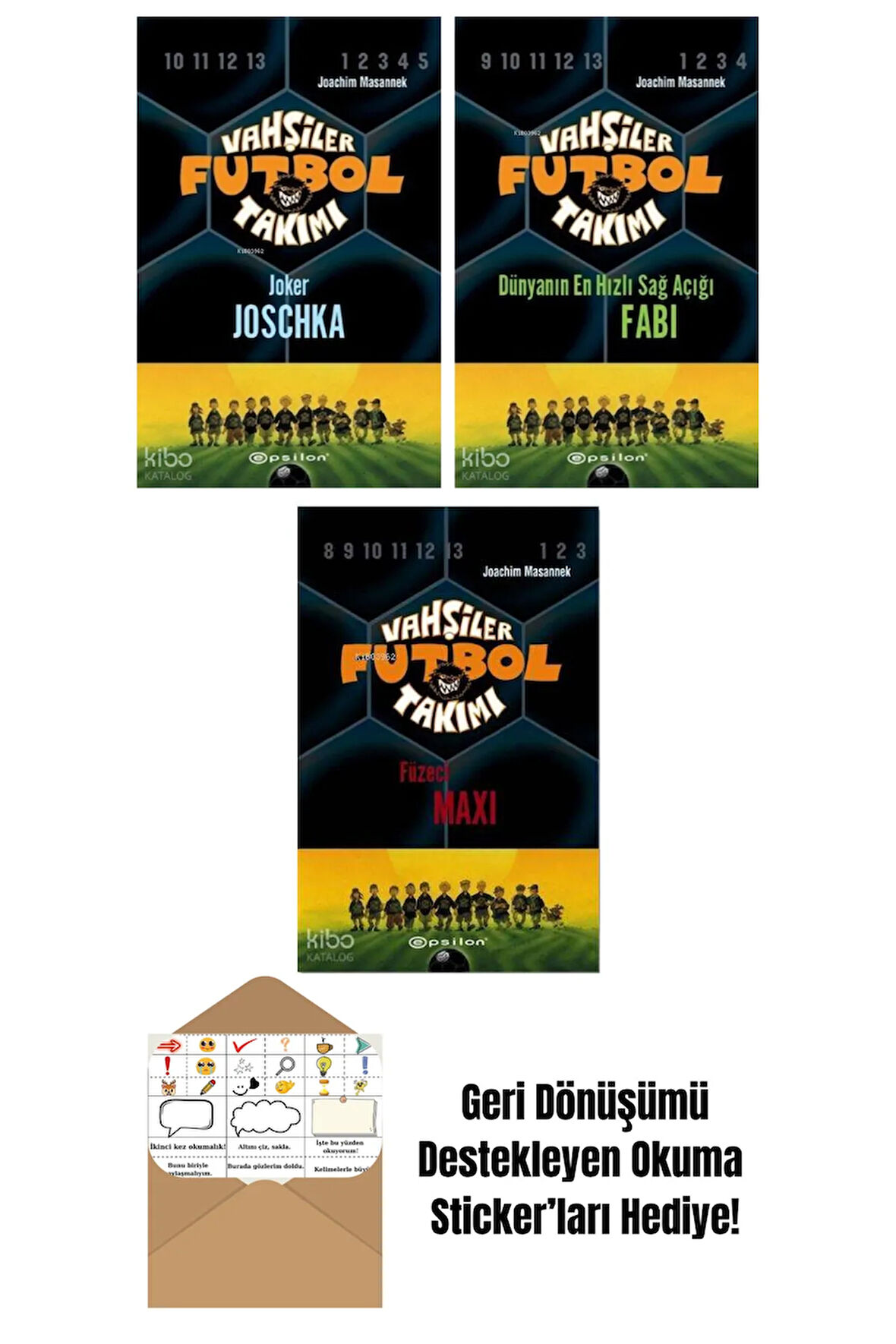 Joachim Masannek 3 Kitap Seti + Okuma Sticker'ları