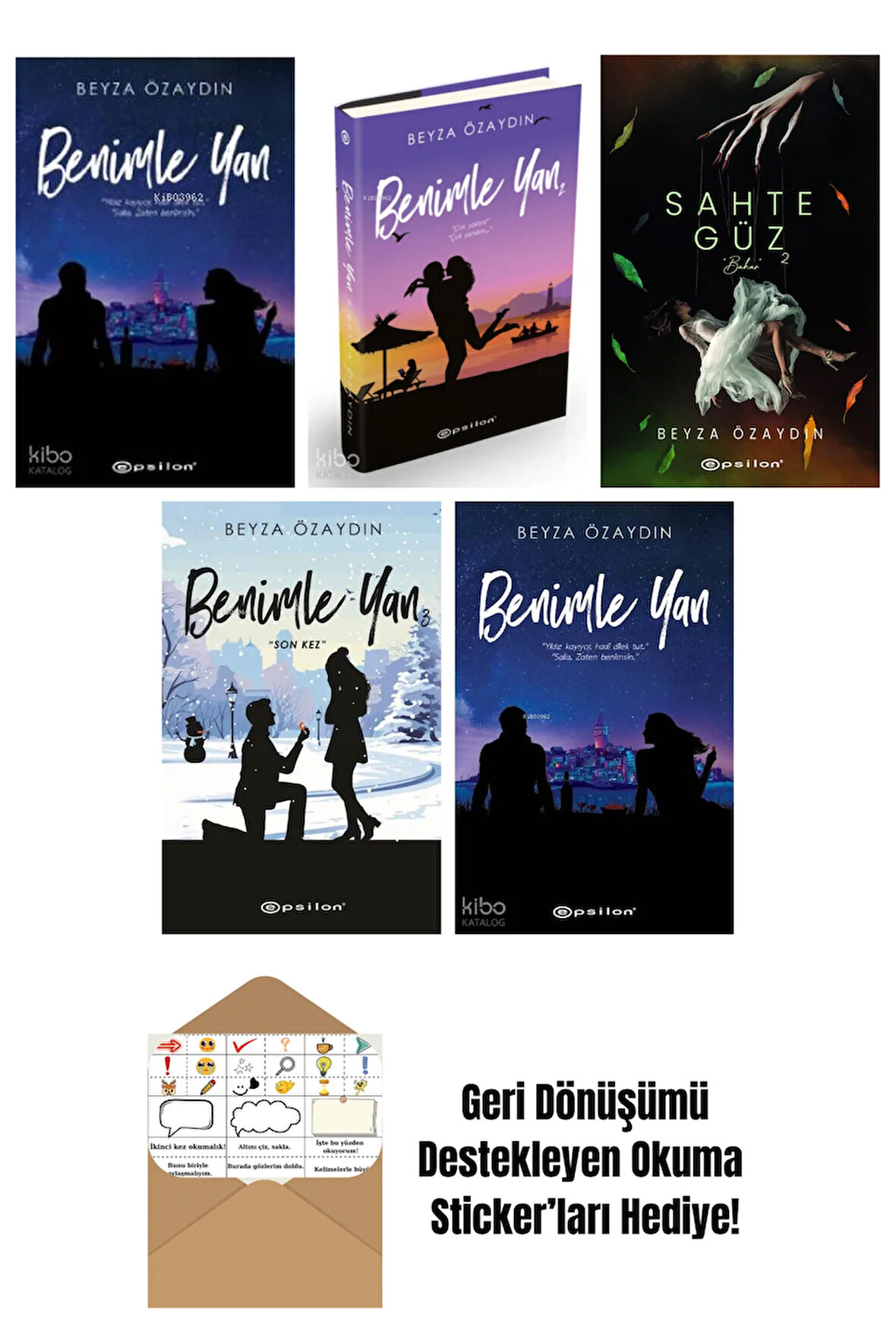 Beyza Özaydın 5 Kitap Seti + Okuma Sticker'ları